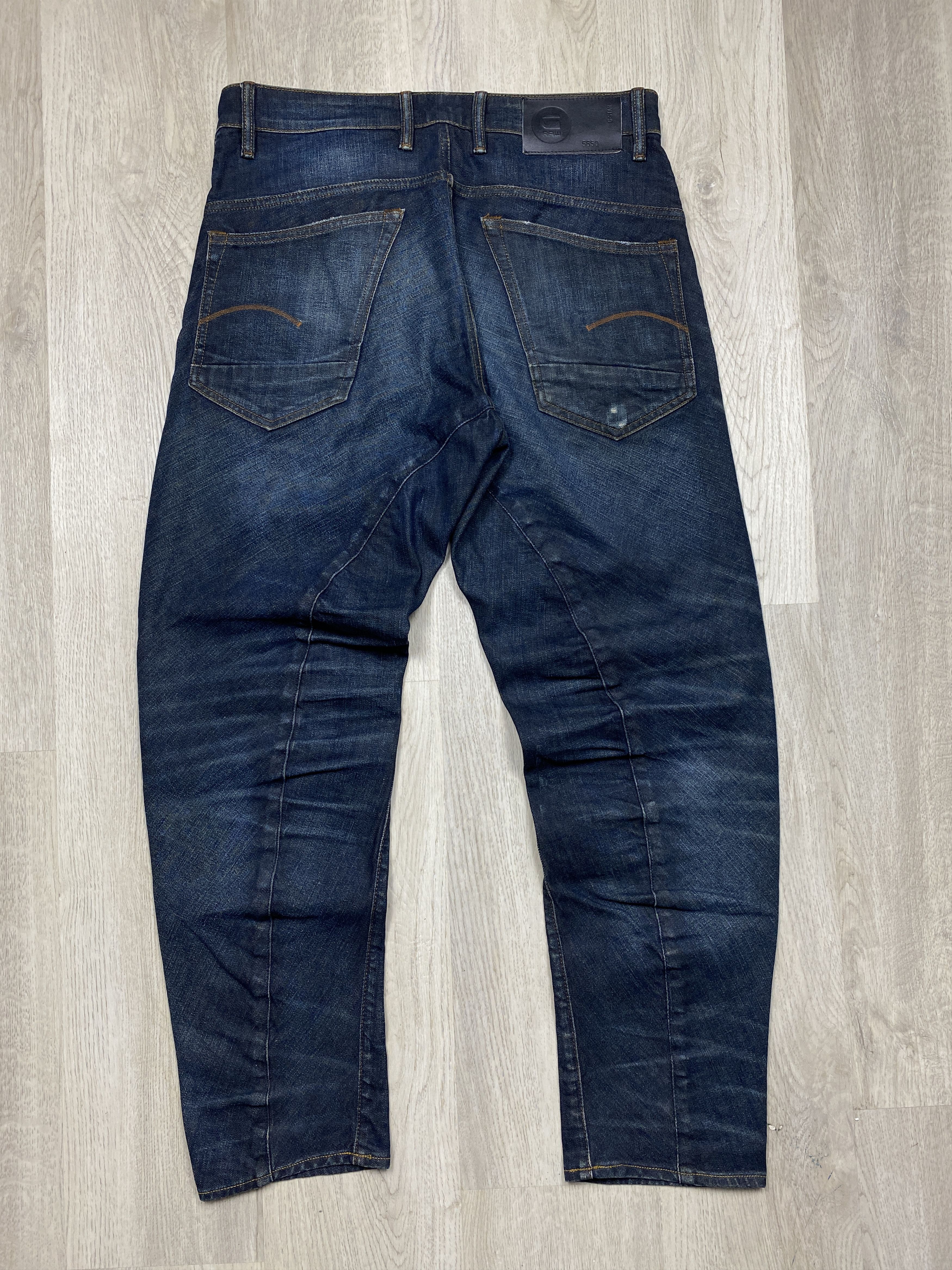 G-Star G Star Raw Vintage Mens 3D Relaxed Tapered Denim Pants Jeans Size US 30 / EU 46 - 6 Thumbnail