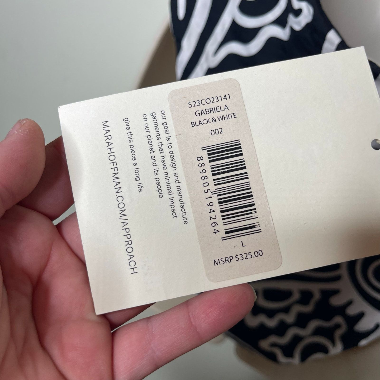 Mara Hoffman NWT MARA HOFFMAN Gabriela One Piece in black & white sz L Size L / US 10 / IT 46 - 11 Thumbnail