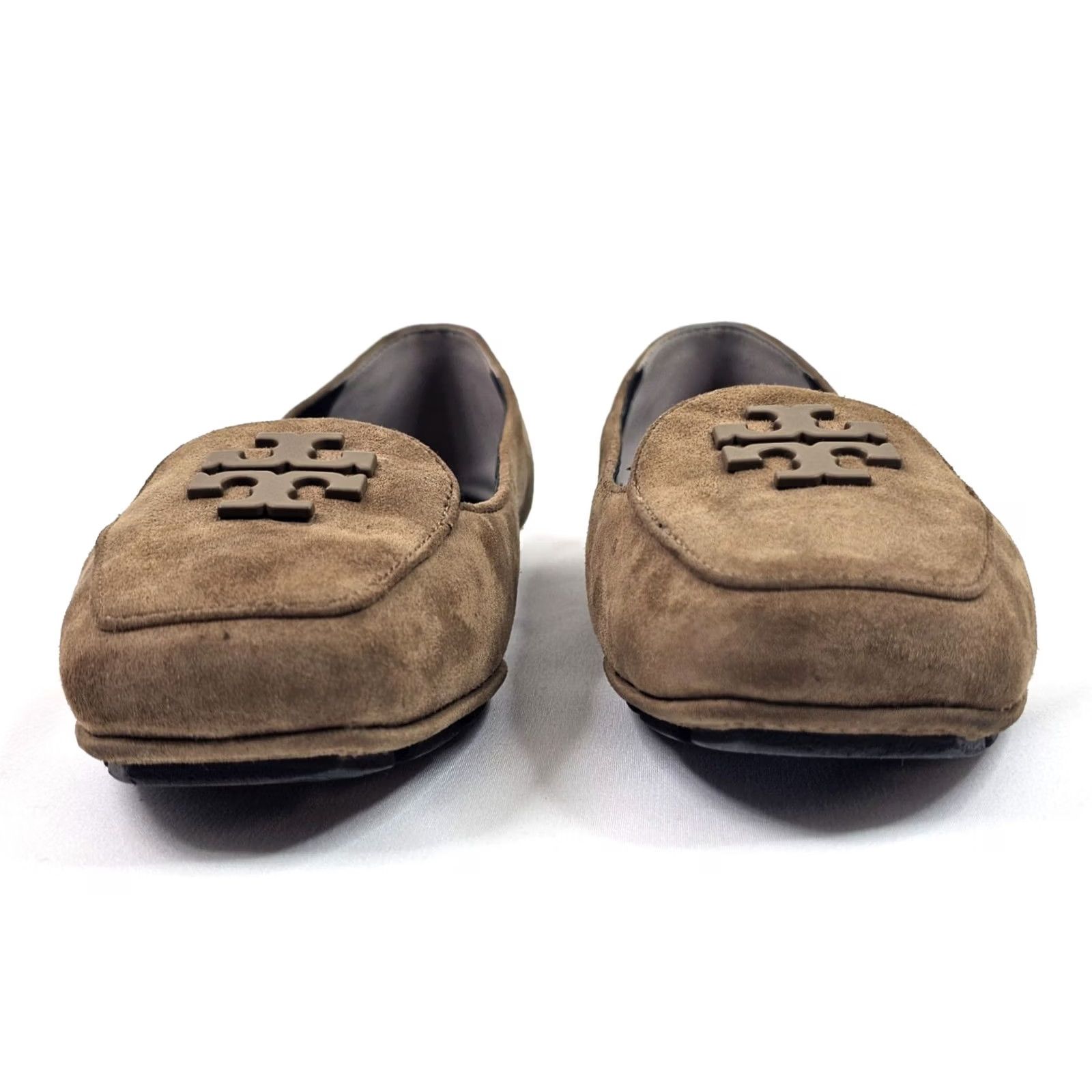 Tory Burch Tory Burch Ballet Womens Brown Suede Leather Slip Flat Women Slide Loafer Logo Size US 7 / IT 37 - 2 Thumbnail