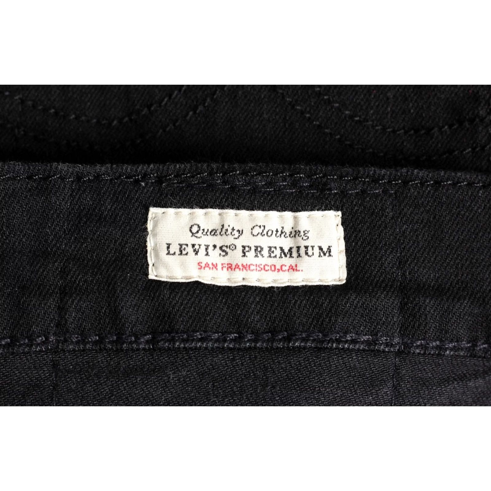 Levi's LEVI’S 510 PREMIUM Big E Stretch Skinny Jeans Men 31/32 Denim Black Slim 5-Pocket Rise Mid - 510 model Size US 31 - 7 Thumbnail