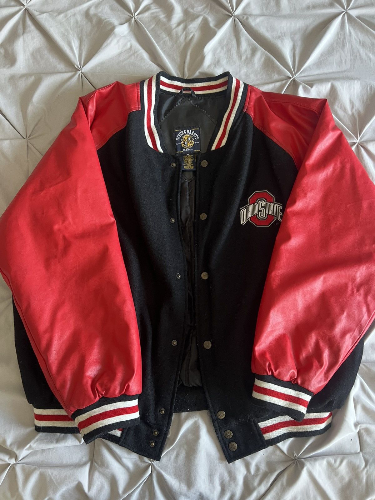 Steve And Barrys Vintage Ohio State Motorcycle Jacket Size US XL / EU 56 / 4 - 2 Thumbnail