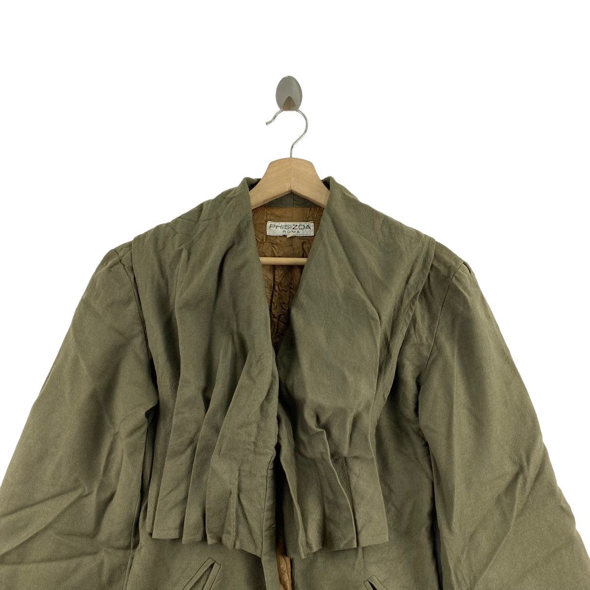 Other PHISIZOA ROMA Italian Brand Fashionable Khaki Coat Size S / US 4 / IT 40 - 2 Thumbnail