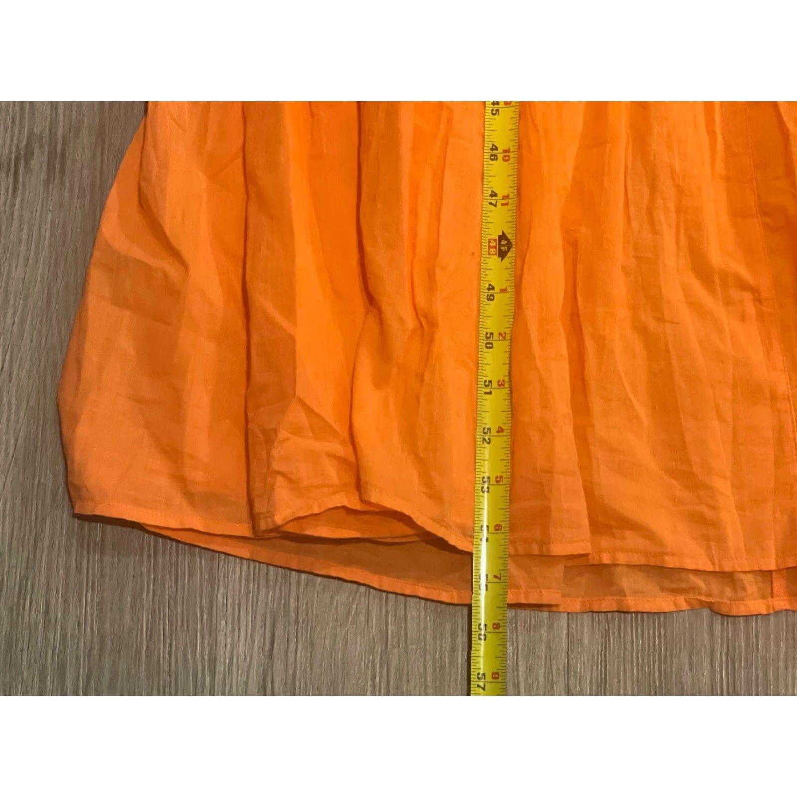 Vintage Sundance Maxi Dress Women Large Orange Bohemian Tiered Ruffle Cotton Lyocell Casual Summer Spring Fall Size L / US 10 / IT 46 - 3 Thumbnail