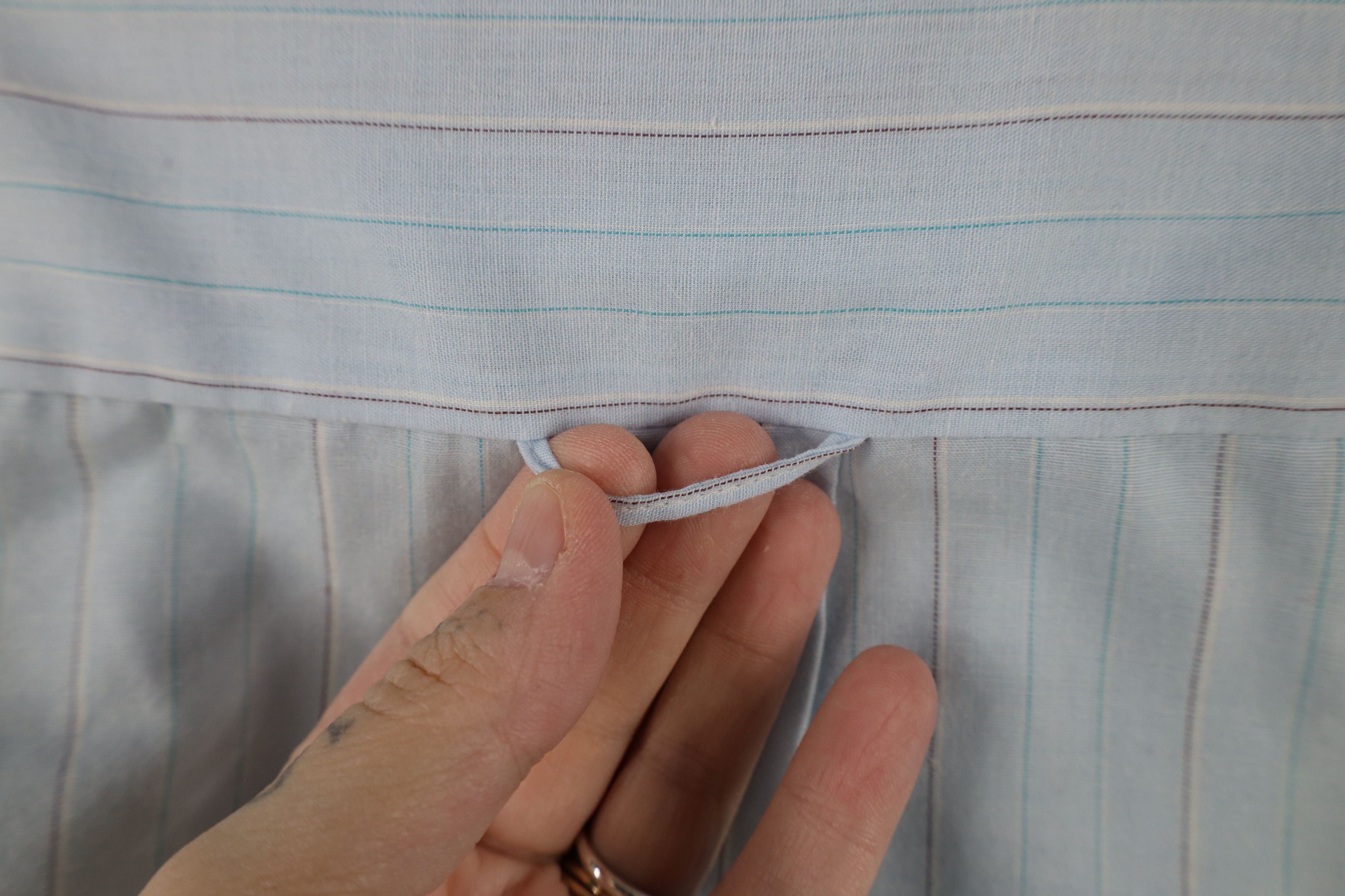 Vintage Vintage 90s Streetwear Striped Collared Button Down Shirt Size US L / EU 52-54 / 3 - 8 Thumbnail