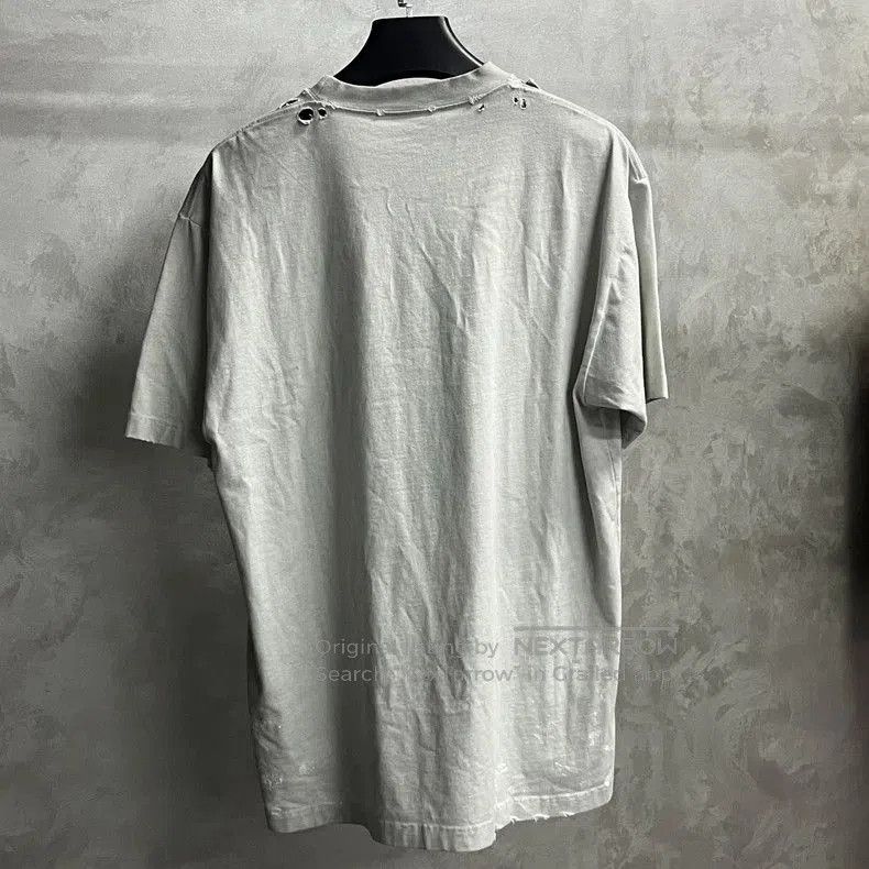 Balenciaga Balenciaga Gray Letter Print Short Sleeve T. Size US XS / EU 42 / 0 - 2 Thumbnail