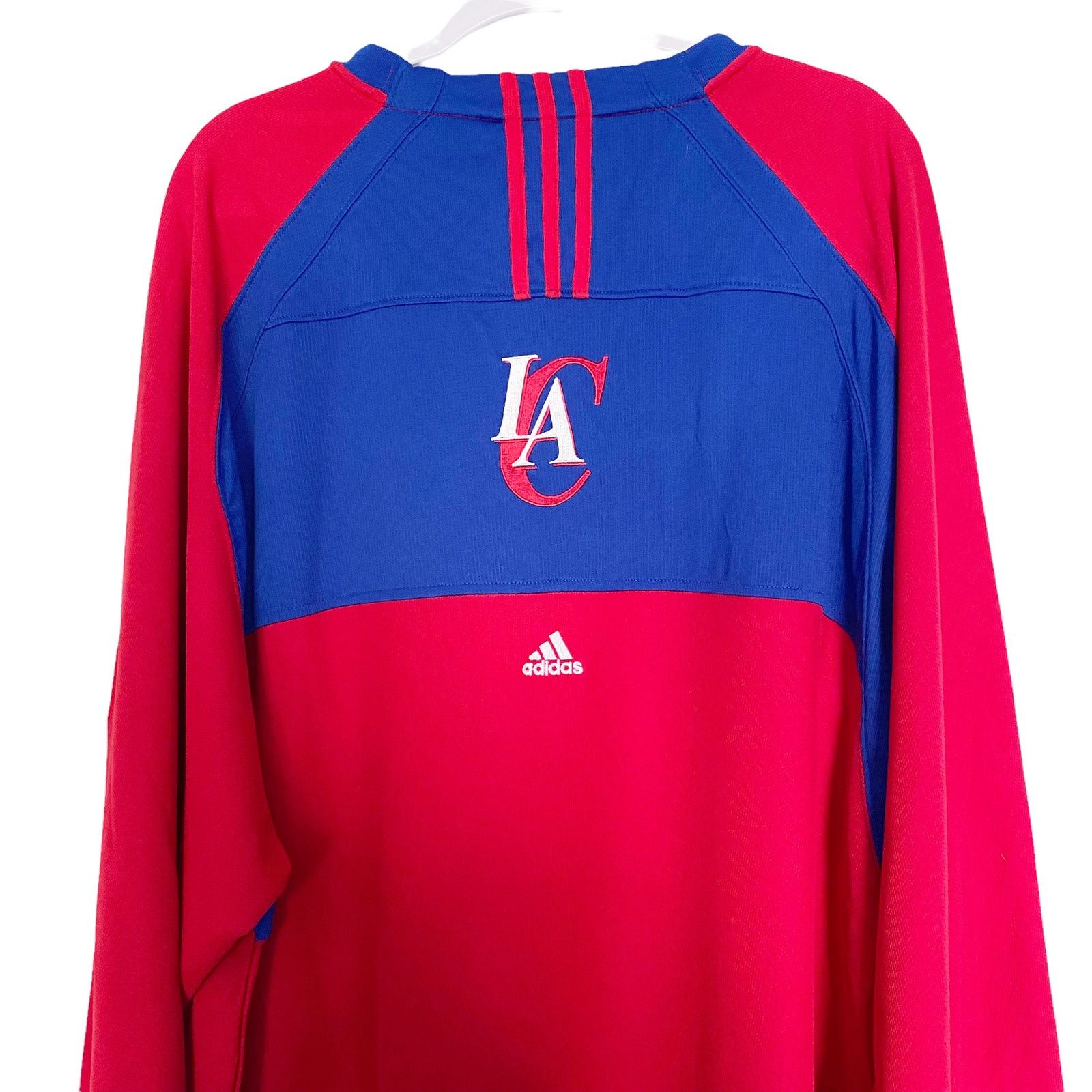 Adidas Adidas Clippers LA Spellout Embroidered Long Sleeve Jersey Size US XXL / EU 58 / 5 - 3 Thumbnail