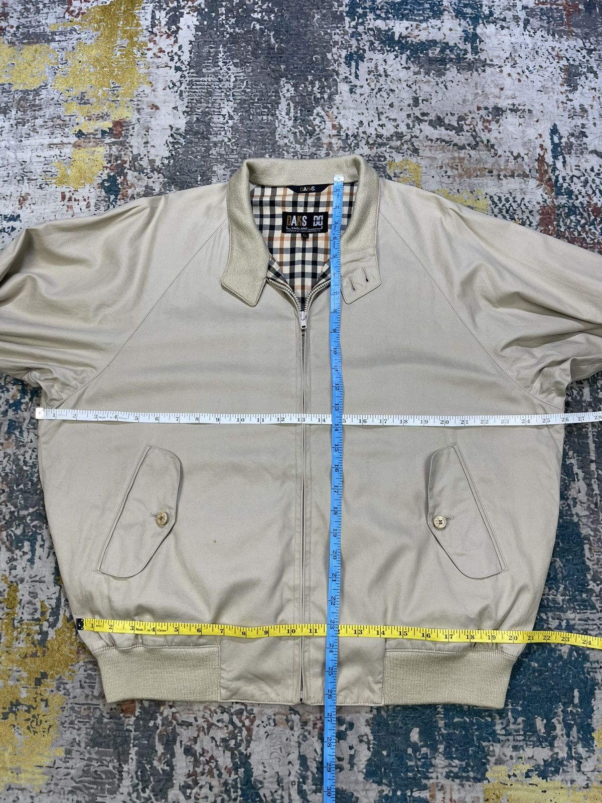 DAKS Vintage DAKS Golf Checked Lining Swing Collar Bomber Jacket Size US L / EU 52-54 / 3 - 12 Thumbnail