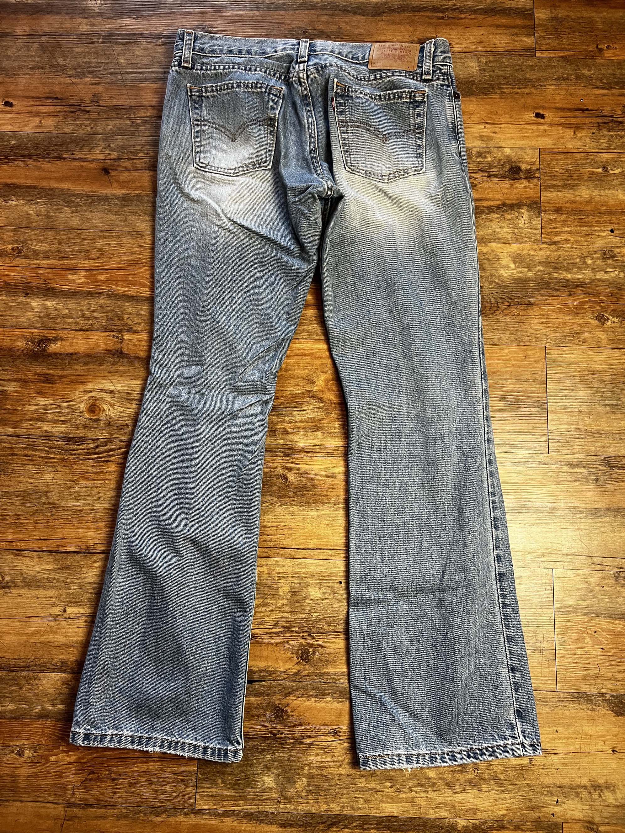 Levi's Vintage Clothing Vintage Levi's 518 Superlow Boot Cut Light Wash Denim Jeans Size 34" / US 12 / IT 48 - 11 Thumbnail