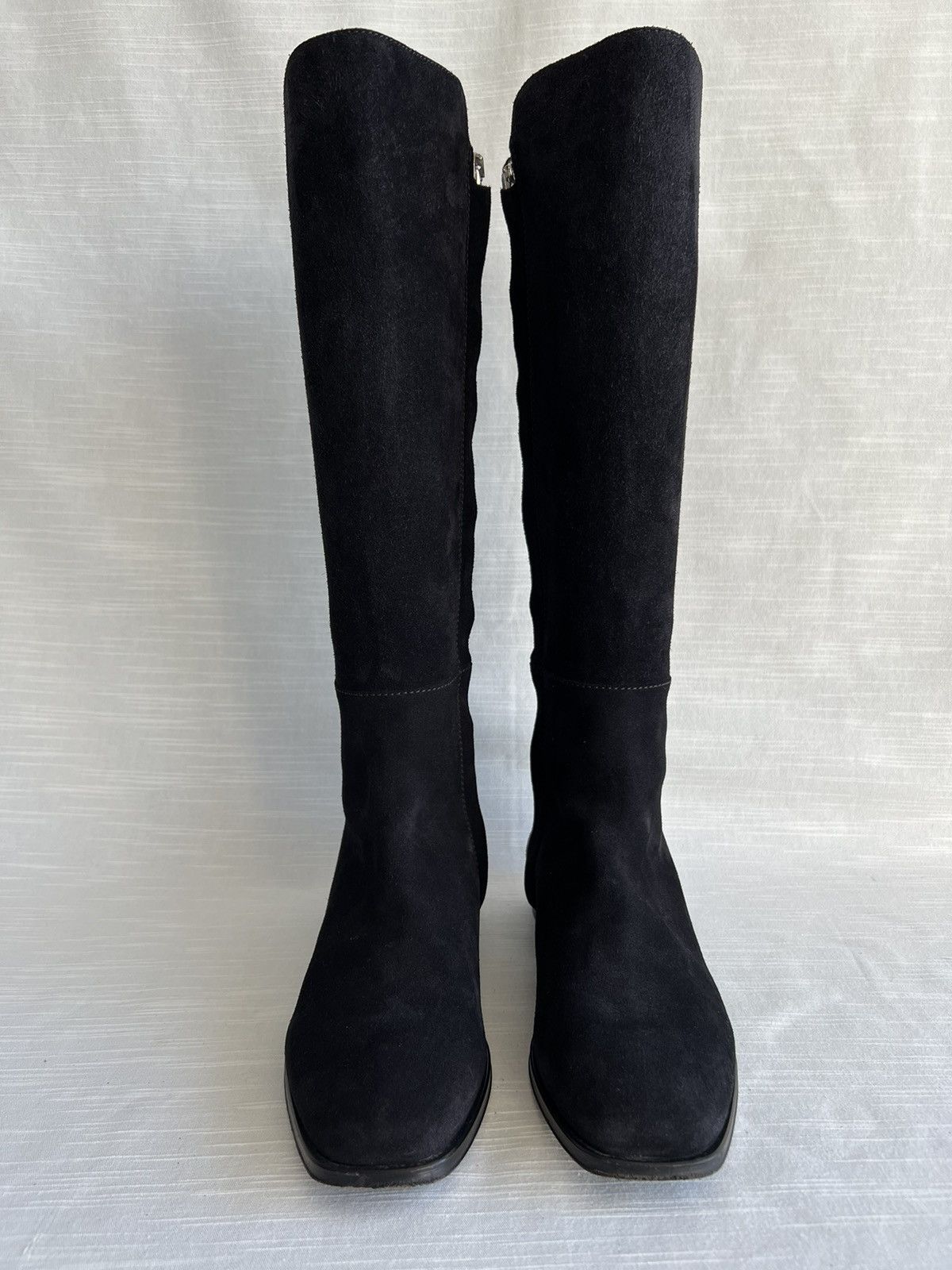 Max Mara Max Mara Suede Women's Knee-High Boots Black Size 38 Size US 8 / IT 38 - 2 Thumbnail