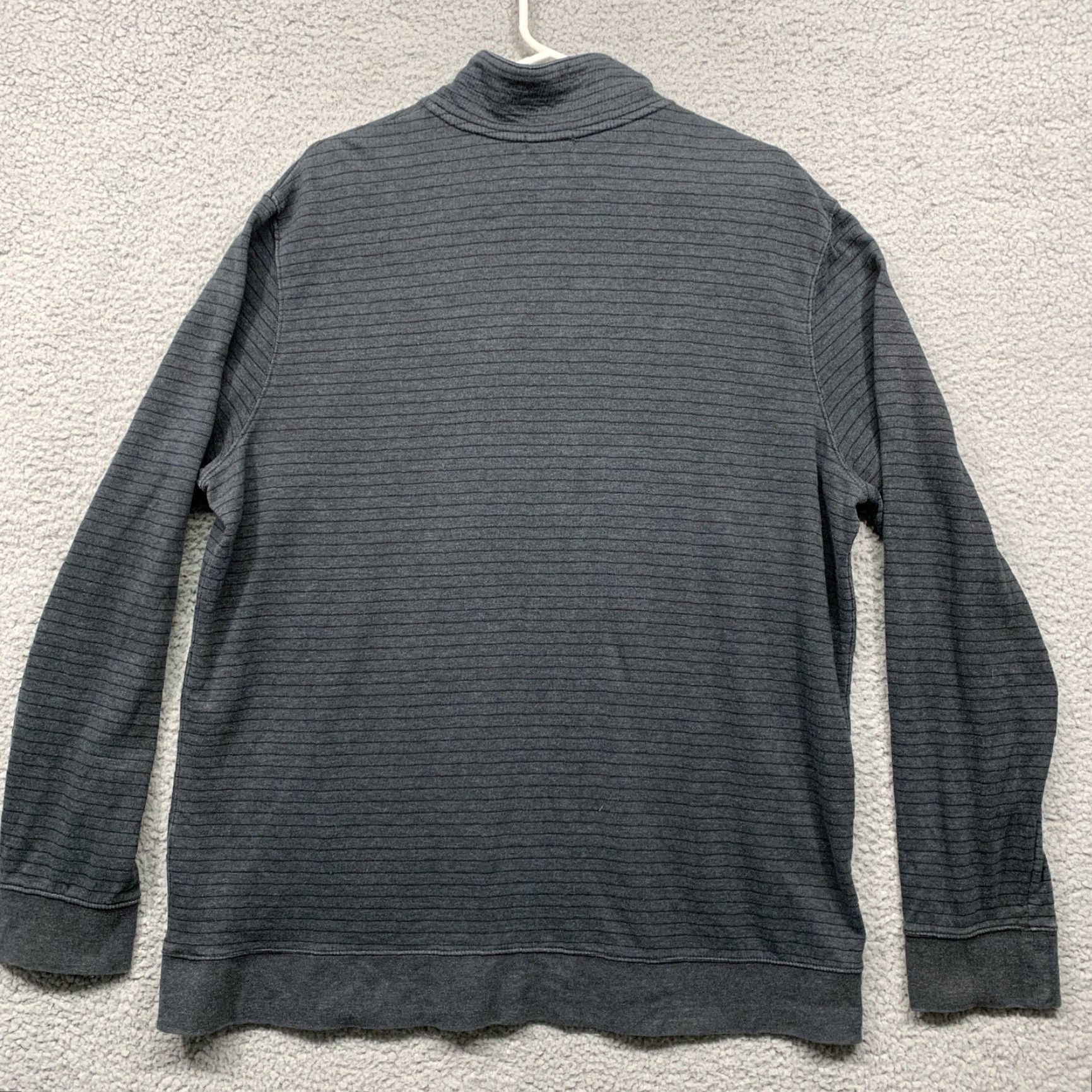 Merona Merona Pullover Shirt Men’s 1/3 Zip XL Gray Black Stripe Kangeroo Pocket Shirt Mens XL Gray Stripe Kangaroo Pocket Merona Size US XL / EU 56 / 4 - 4 Thumbnail