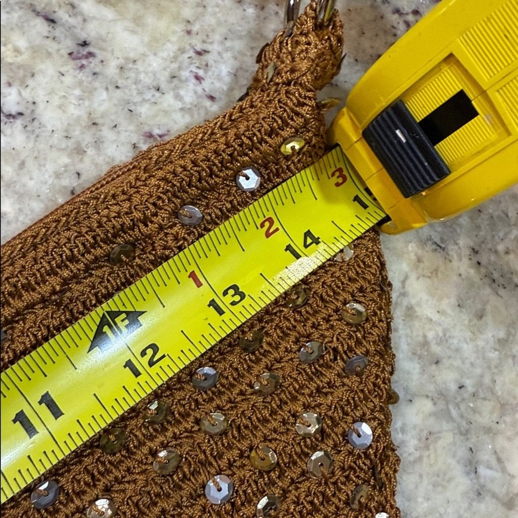 Free People Free People Sequin Shoulder Bag in Copper Size ONE SIZE - 11 Thumbnail