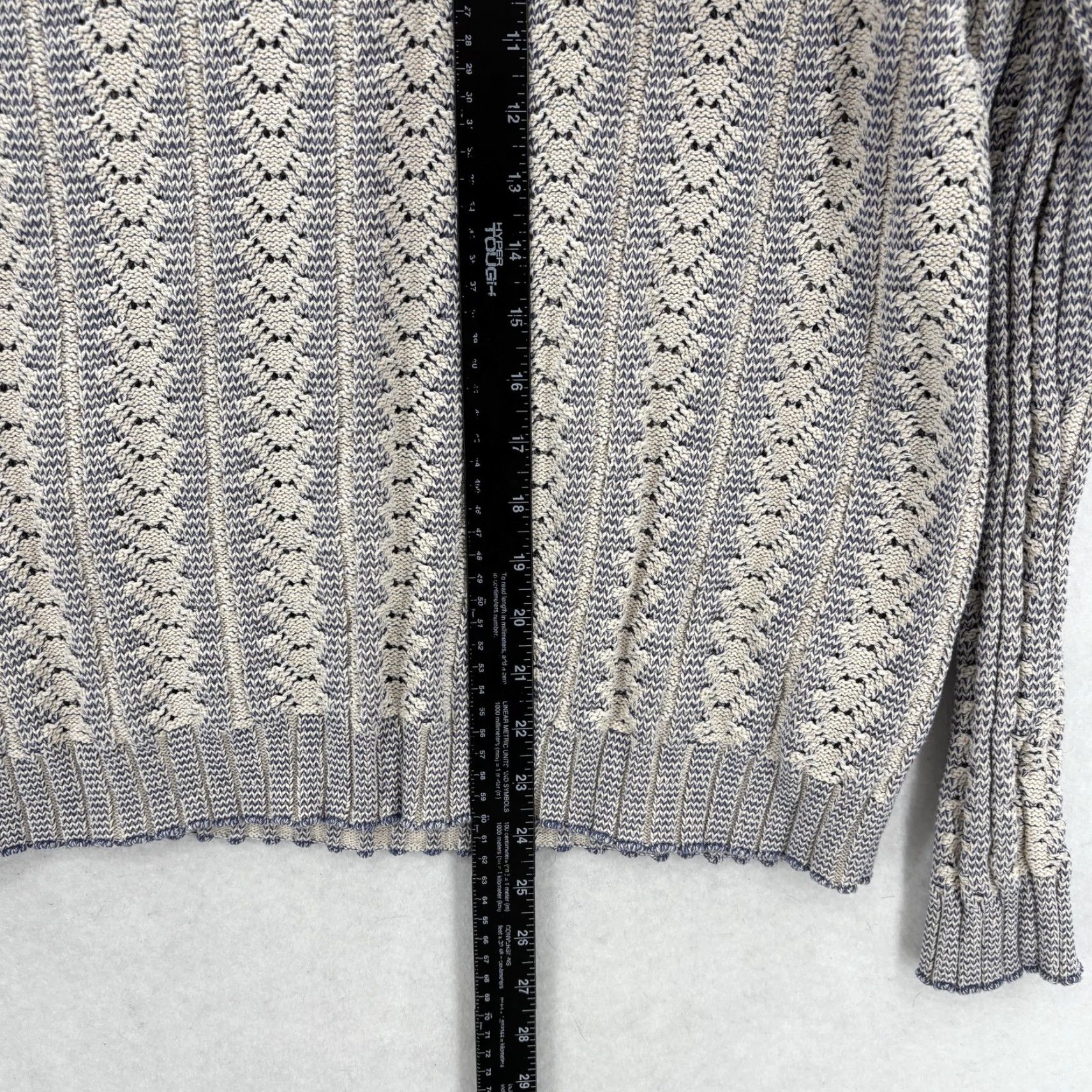 Carbon2Cobalt Carbon 2 Cobalt Terrace Sweater Womens M White Knit Pullover Striped Crew Neck Knitwear Casual 90s? Size M / US 6-8 / IT 42-44 - 5 Thumbnail