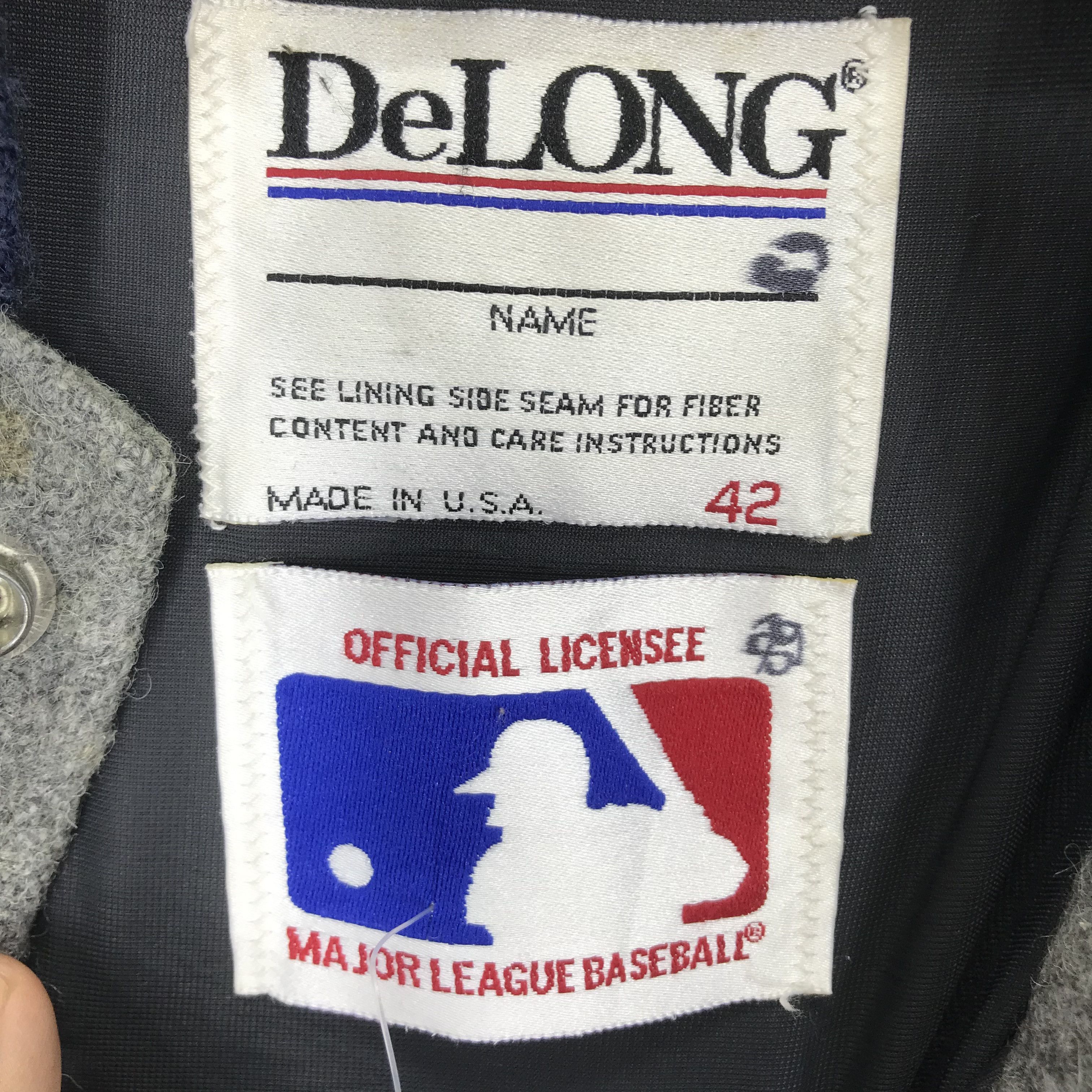 MLB Vintage 90's New York Yankees Wool Varsity Jacket MLB Team Size US L / EU 52-54 / 3 - 13 Thumbnail