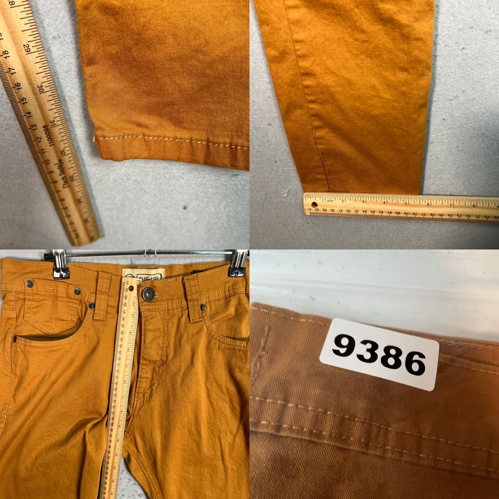 Vintage VINTAGE Blue Steel Pants Chino Adult Mens 40 Brown Cotton Blend Skinny Front Flat 33in Inseam Mens Size US 40 / EU 56 - 8 Thumbnail