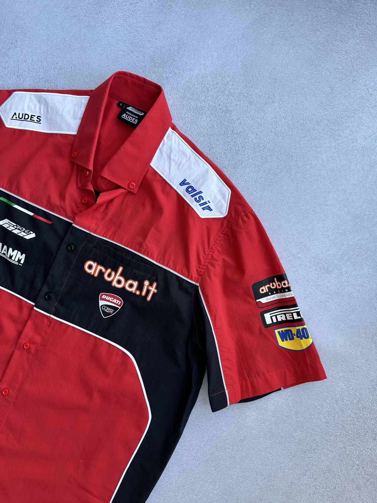 Ducati × Vintage Vintage Ducati Corse Short Sleeve Racing Buttons Shirt Size US L / EU 52-54 / 3 - 6 Thumbnail