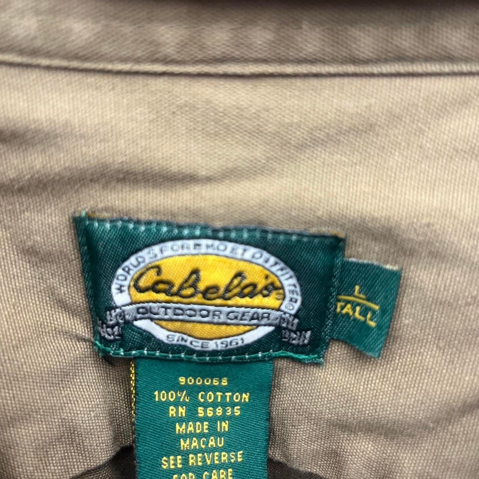 Cabelas Cabelas tan hunting button up shirt Size US L / EU 52-54 / 3 - 2 Thumbnail