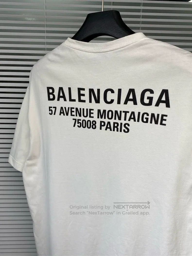 Balenciaga Balenciaga Short-sleeve T-shirt with front and back letter Size US S / EU 44-46 / 1 - 5 Thumbnail