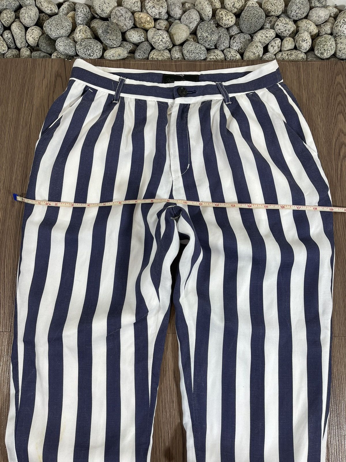 Hysteric Glamour Hysteric Glamour Blue/White Striped Pants Size US 28 / EU 44 - 12 Thumbnail