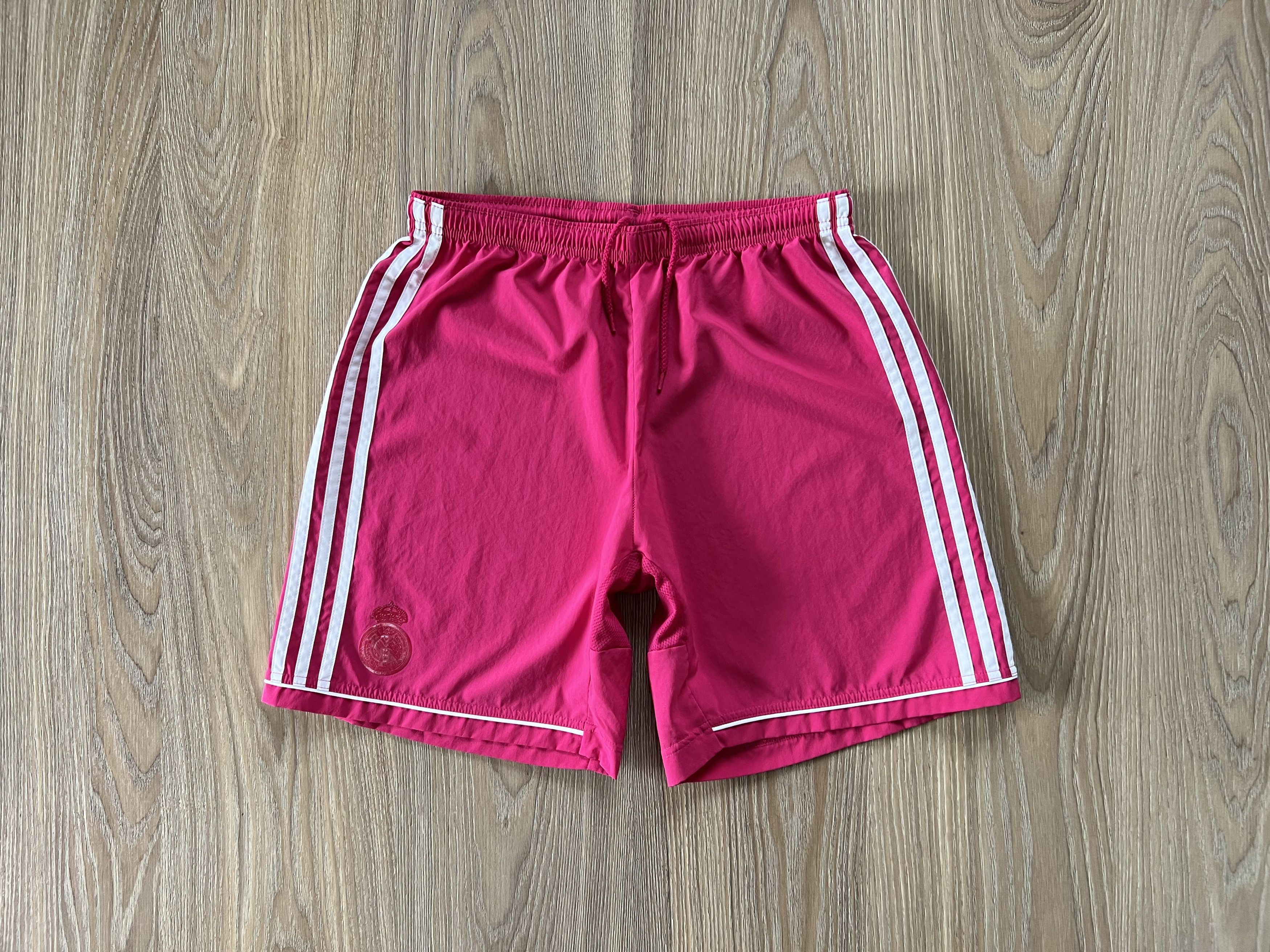 Adidas Real Madrid Away Football Shorts Pink 2014