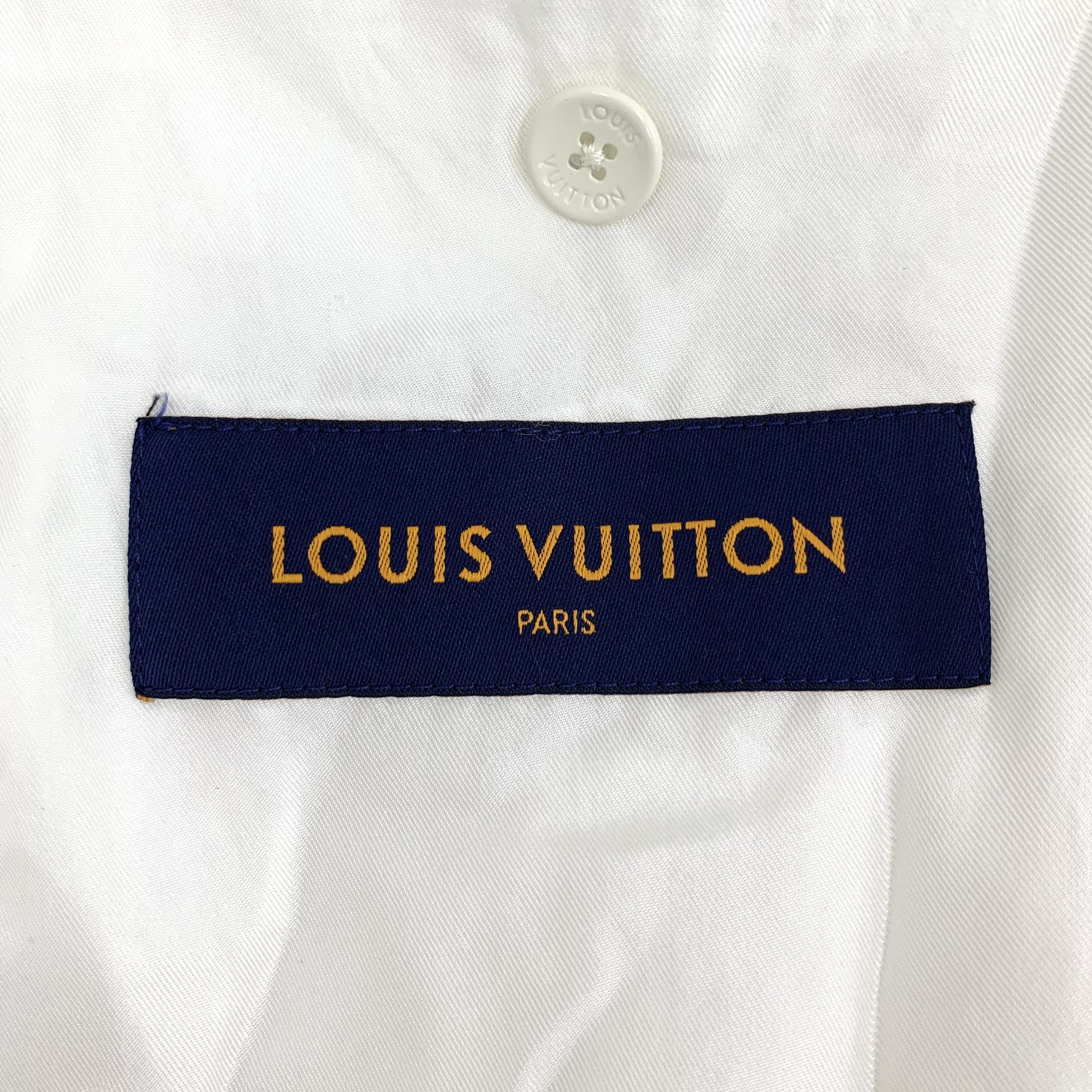 Louis Vuitton Louis Vuitton Off-White Peace Dove Wool Blazer Size 44R - 7 Thumbnail