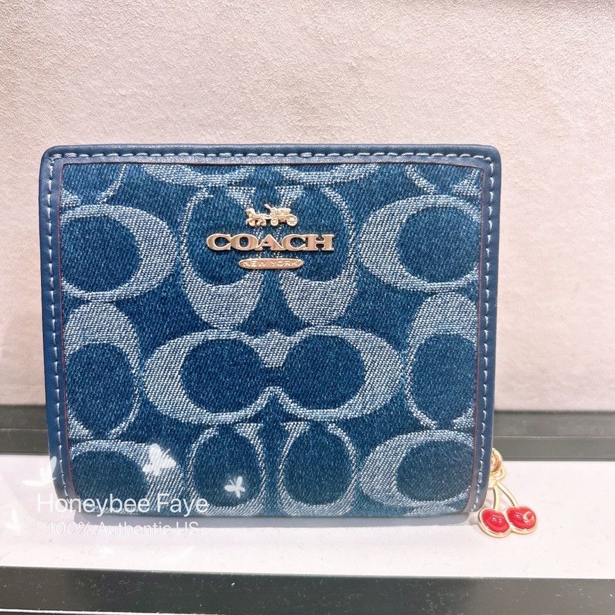 【COACH】Snap Wallet デニム！日本未入荷！ Buy Coach Snap Wallet in Denim C2862 Online in Singapore