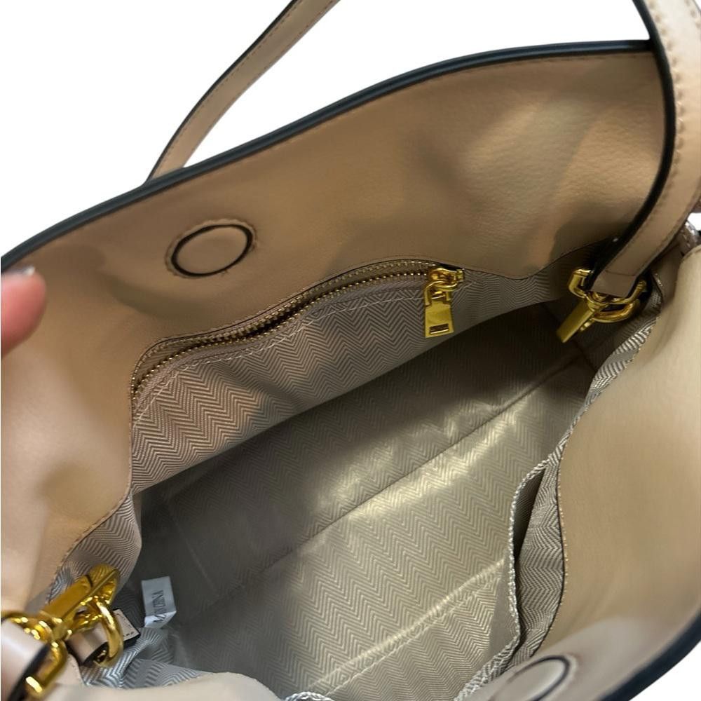 Designer Beige Knotted Detail Shoulder Bag Size ONE SIZE - 5 Thumbnail