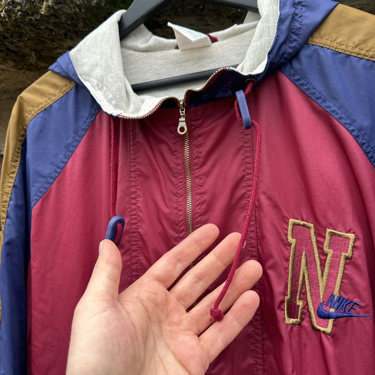 Nike Vintage 80s Nike Light Jacket Gray Tag Spell Out 90s XL Rare Size US XL / EU 56 / 4 - 14 Thumbnail