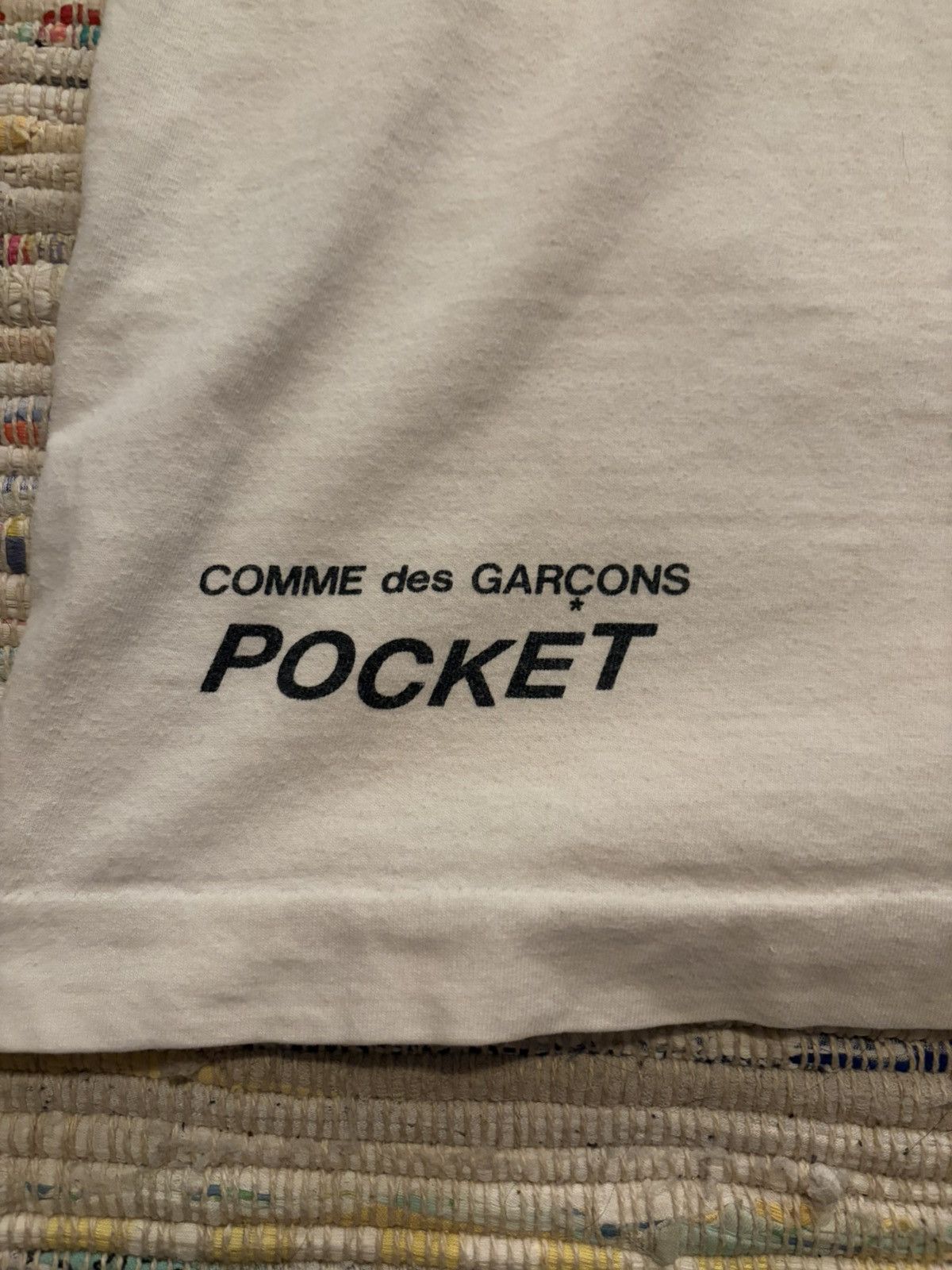 Comme des Garcons Comme des Garçons Pocket Graphic T-Shirt White Made in Japan Size US L / EU 52-54 / 3 - 3 Thumbnail