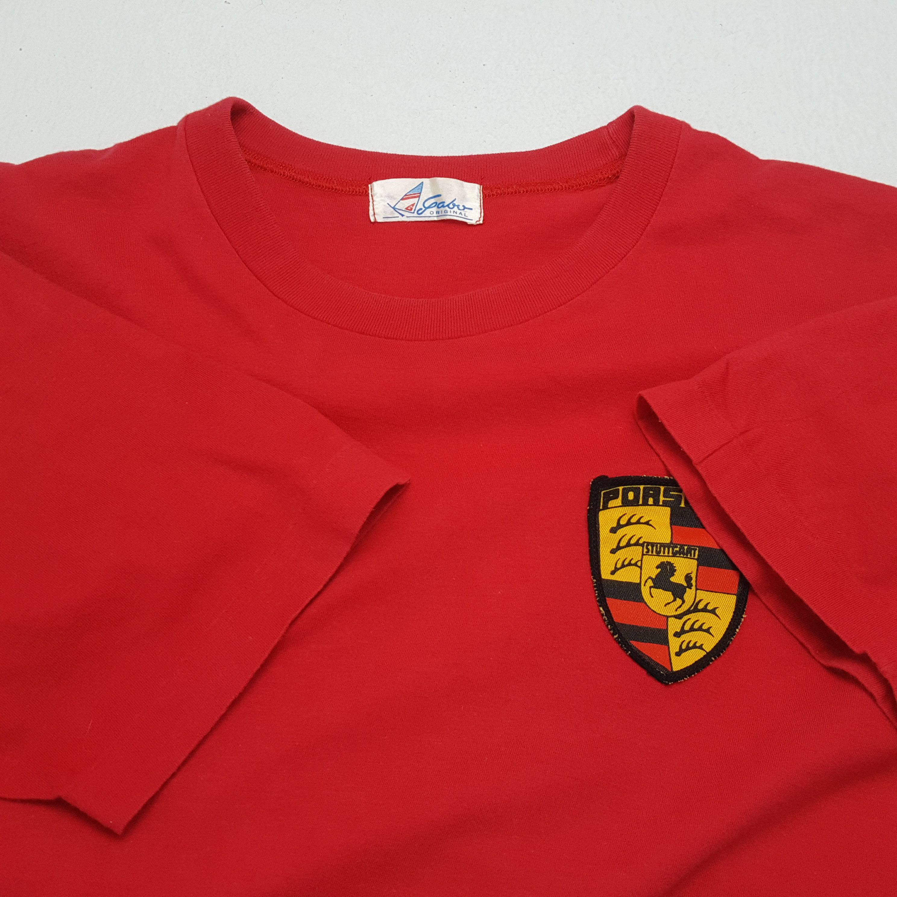 Vintage PORSCHE RACING Team Crew T-Shirts Short Sleeve T Shirts