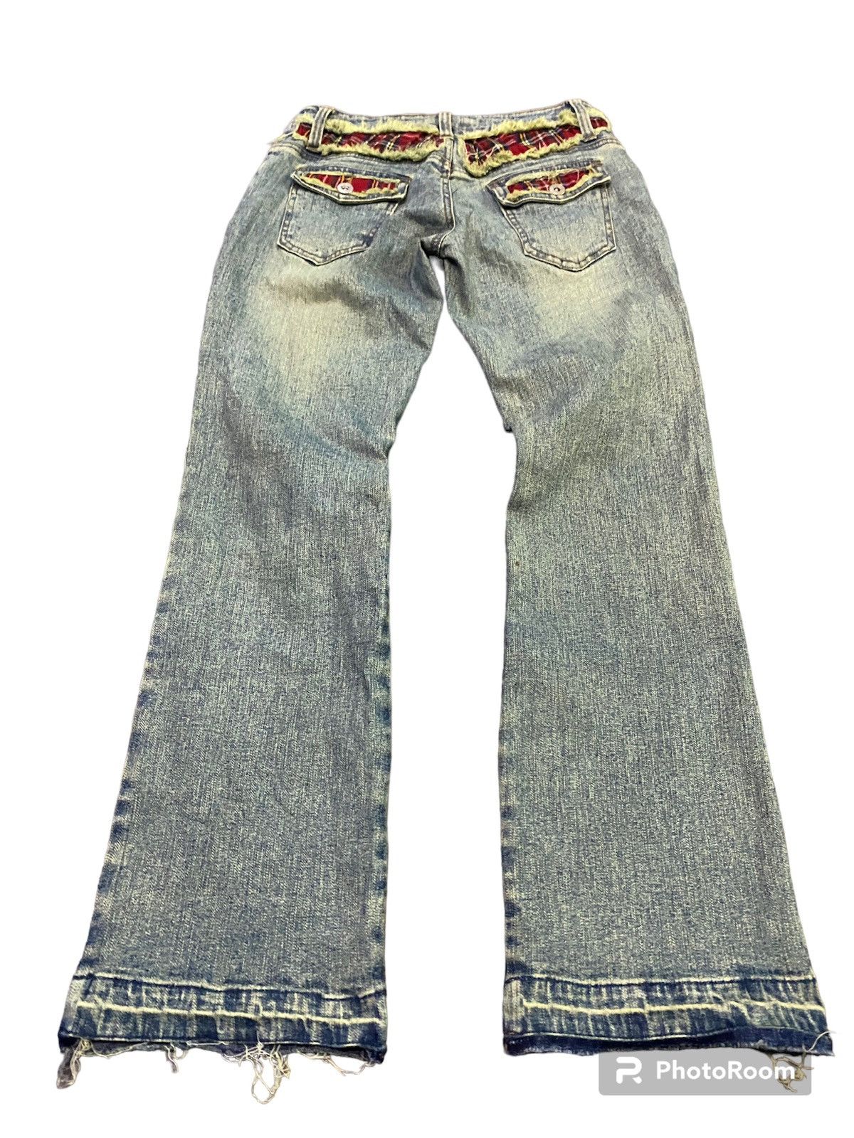 Designer Flare jeans wave list low Boot Cut Size 27" / US 4 / IT 40 - 1 Thumbnail