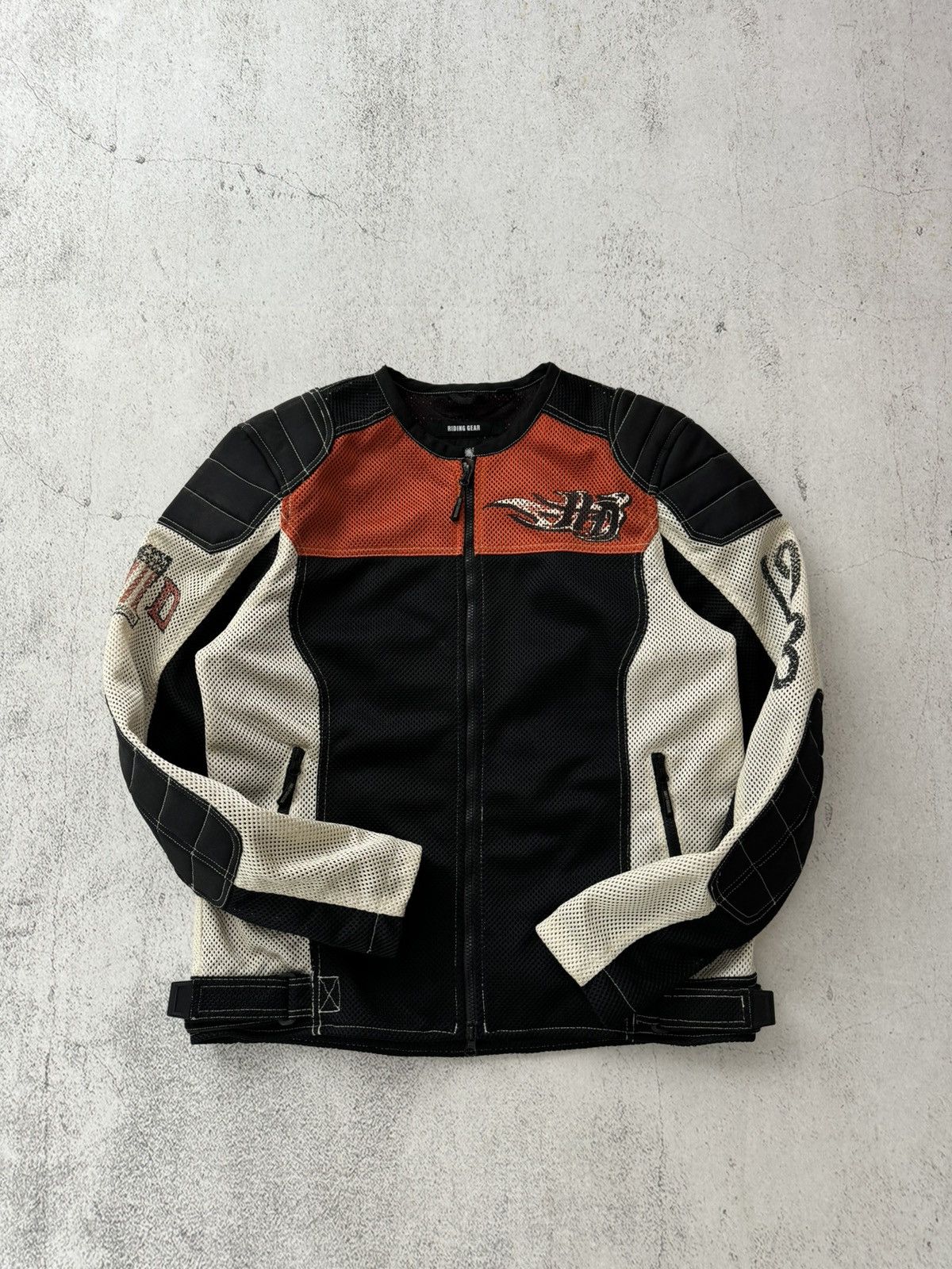 Harley Davidson × Marlboro Harley Davidson HD Vintage Riding Gear Bike Bomber Jacket Size US L / EU 52-54 / 3 - 8 Thumbnail