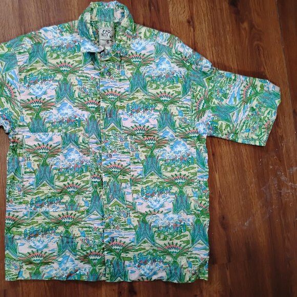 Other Vintage Code Bleu Pastoral Wheat Farming Hawaiian Shirt Size US S / EU 44-46 / 1 - 2 Thumbnail