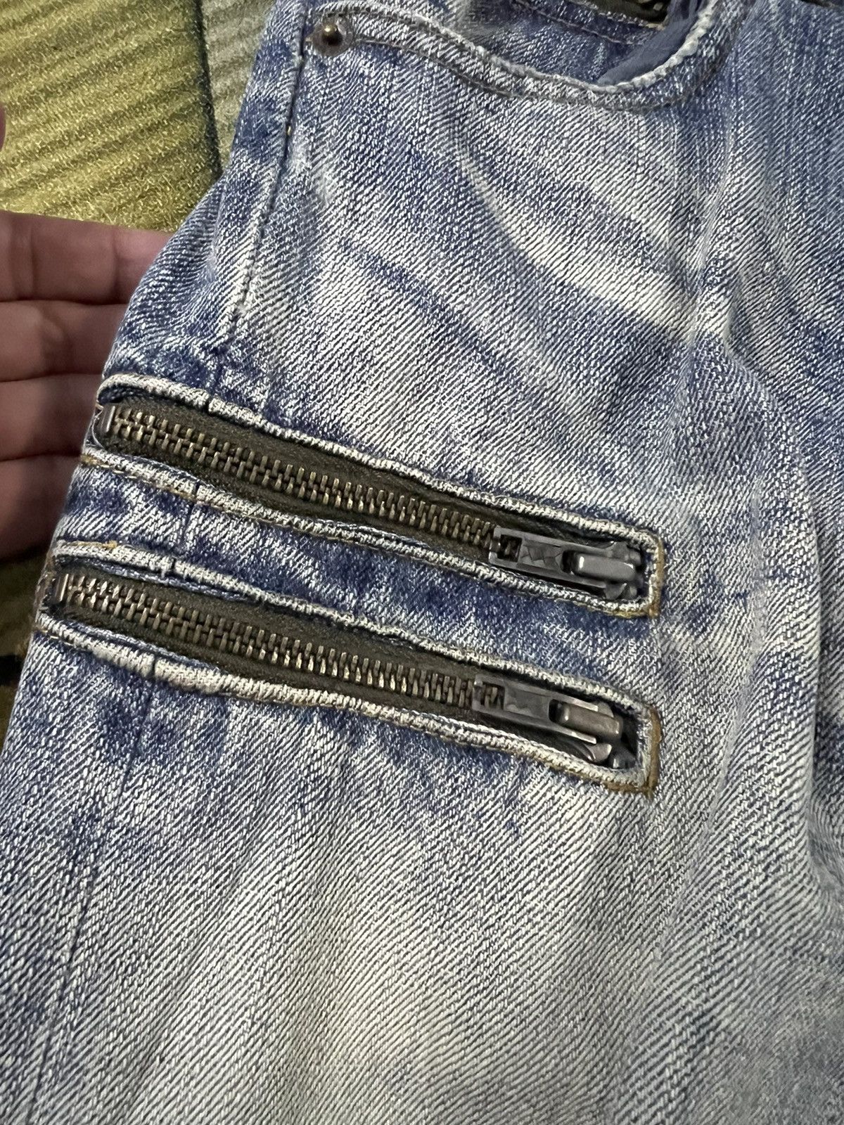 If Six Was Nine × Japanese Brand × Seditionaries HUNDREDCLUB SEARCH AND DESTROY ANARCHY DISTRESSED JEANS Size US 28 / EU 44 - 7 Thumbnail