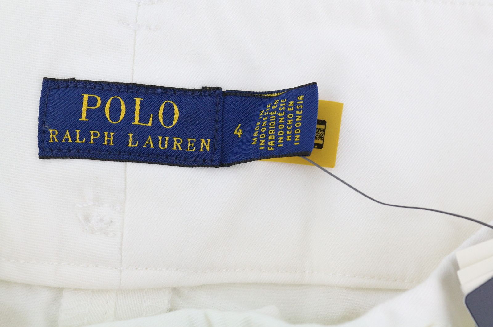 Polo Ralph Lauren W27 White Turn-Up Belted Pleated Trousers 84708 Size 27" / US 4 / IT 40 - 6 Thumbnail
