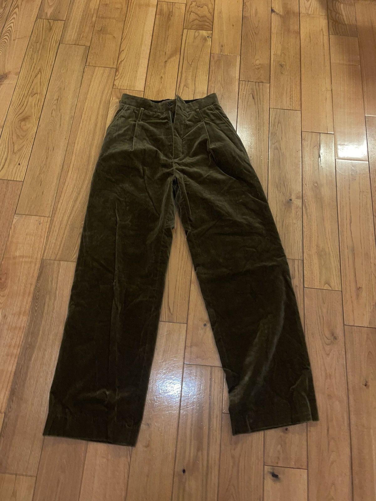 Image of Christian Dada Velvet Trousers in Brown, Men's (Size 30)