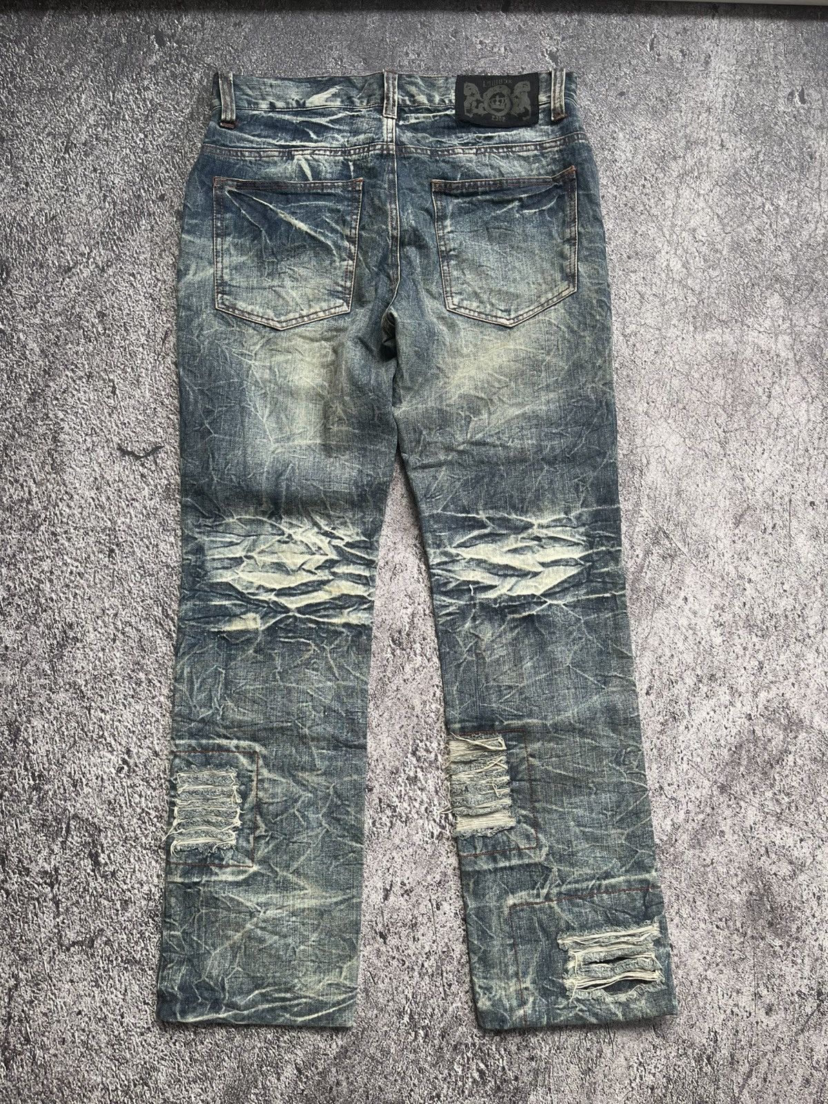 LOWBOX Y2K Lowbox D-Blu distressed ifsixwasnine bootcut jeans Size US 31 - 5 Thumbnail