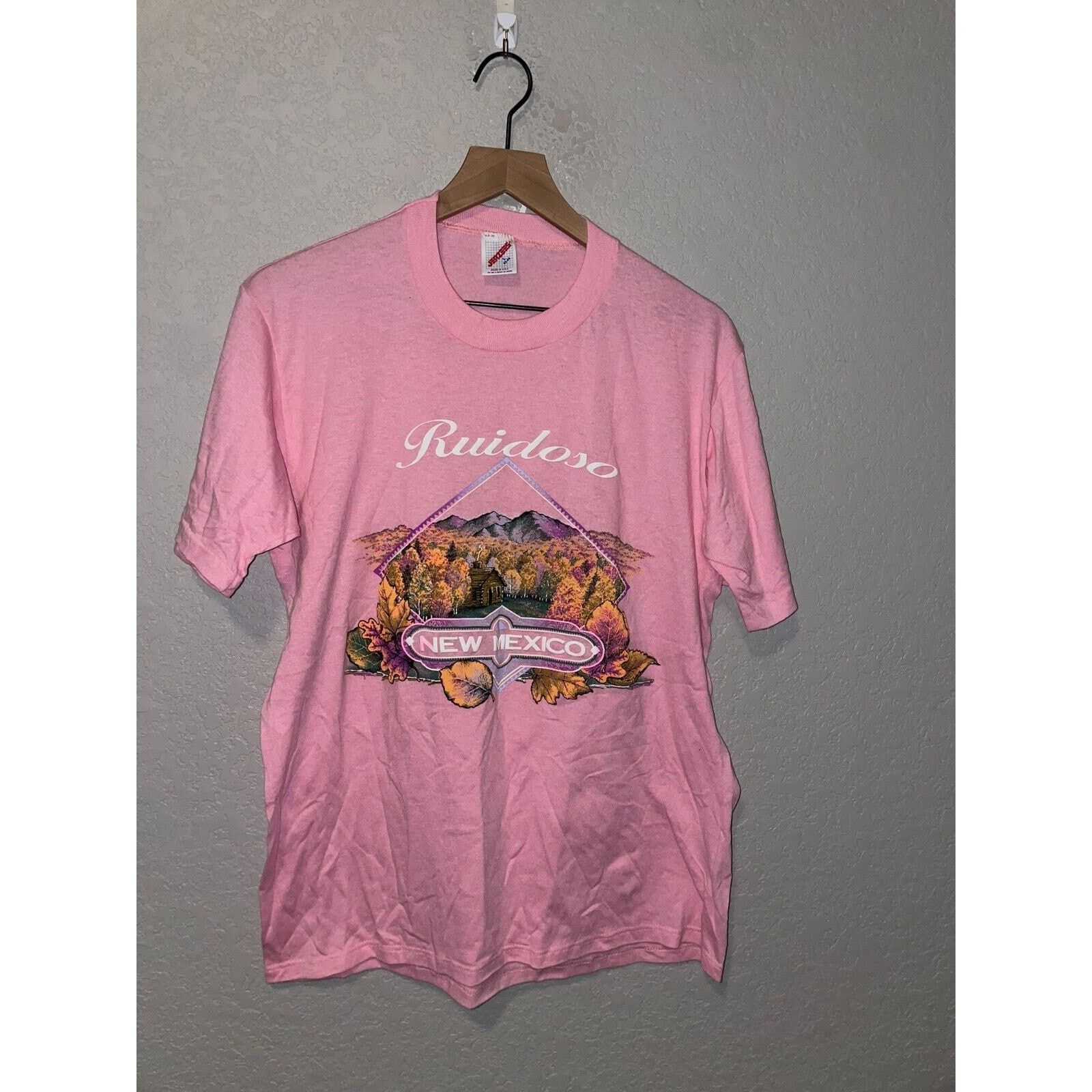 Jerzees Vintage Ruidoso New Mexico Shirt Fall Leaves Tree Tee VTG L Size US L / EU 52-54 / 3 - 1 Thumbnail