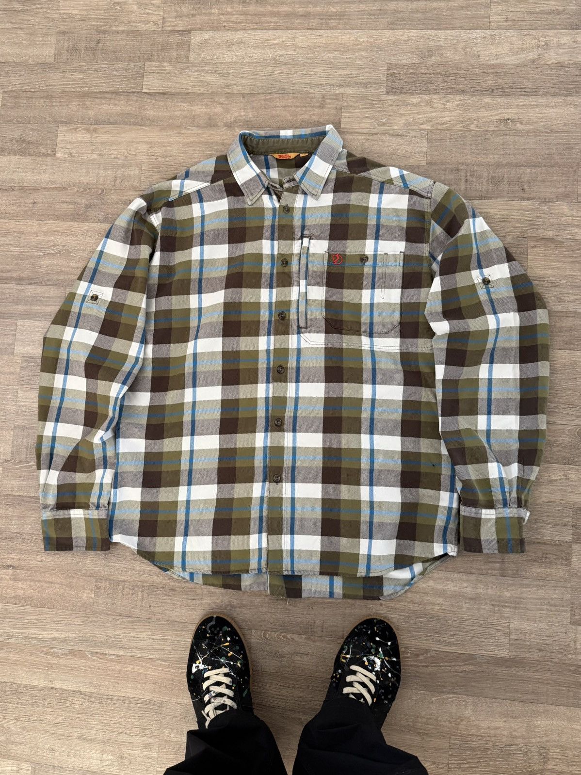 Fjallraven Fjallraven Y2K Plaid Flannel Gorpcore Outdoor Button Up Size US XL / EU 56 / 4 - 4 Thumbnail