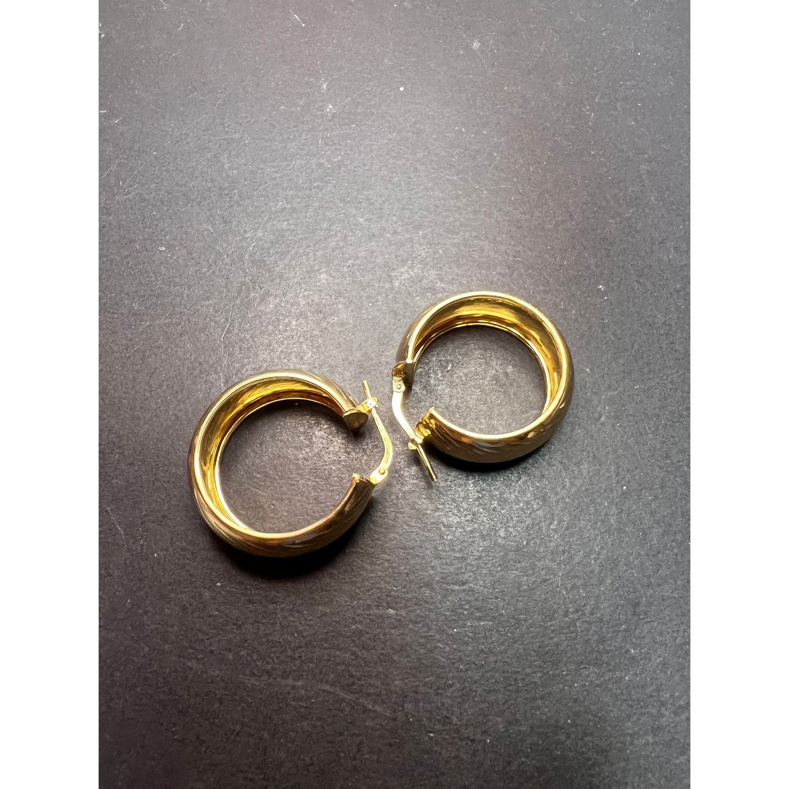 Other Gold over sterling silver hoop earrings Size ONE SIZE - 3 Thumbnail