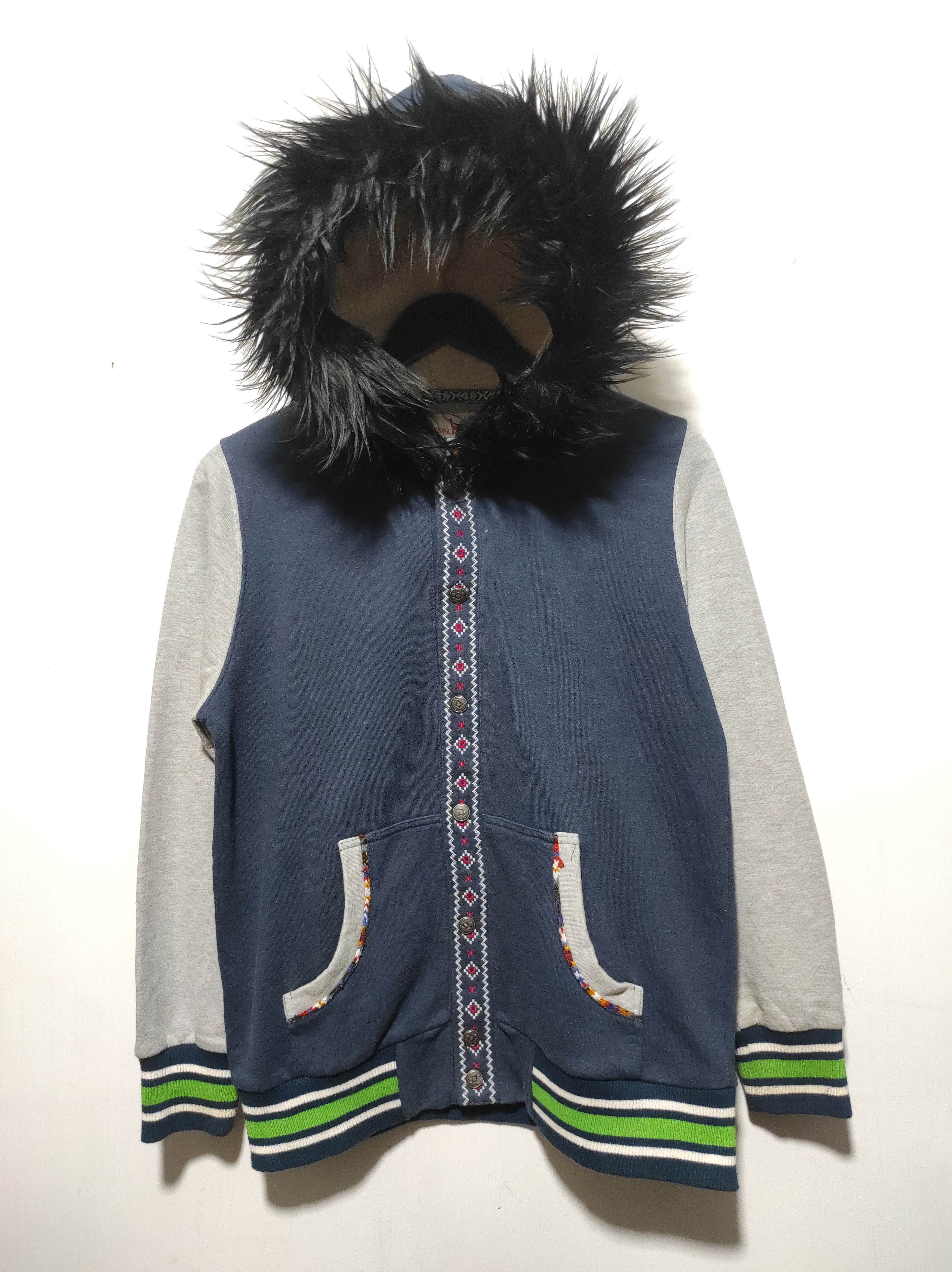 If Six Was Nine × Japanese Brand × Le Grande Bleu (L.G.B.) Titicaca Zipper Fur hoodie LGB style Size US S / EU 44-46 / 1 - 2 Thumbnail