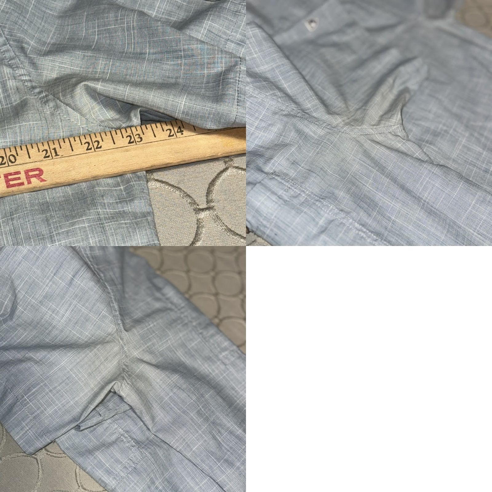 Vintage Kuhl Shirt Mens Large Blue Gray Short Sleeve Button Front Cotton Blend Outdoor Size US L / EU 52-54 / 3 - 8 Thumbnail