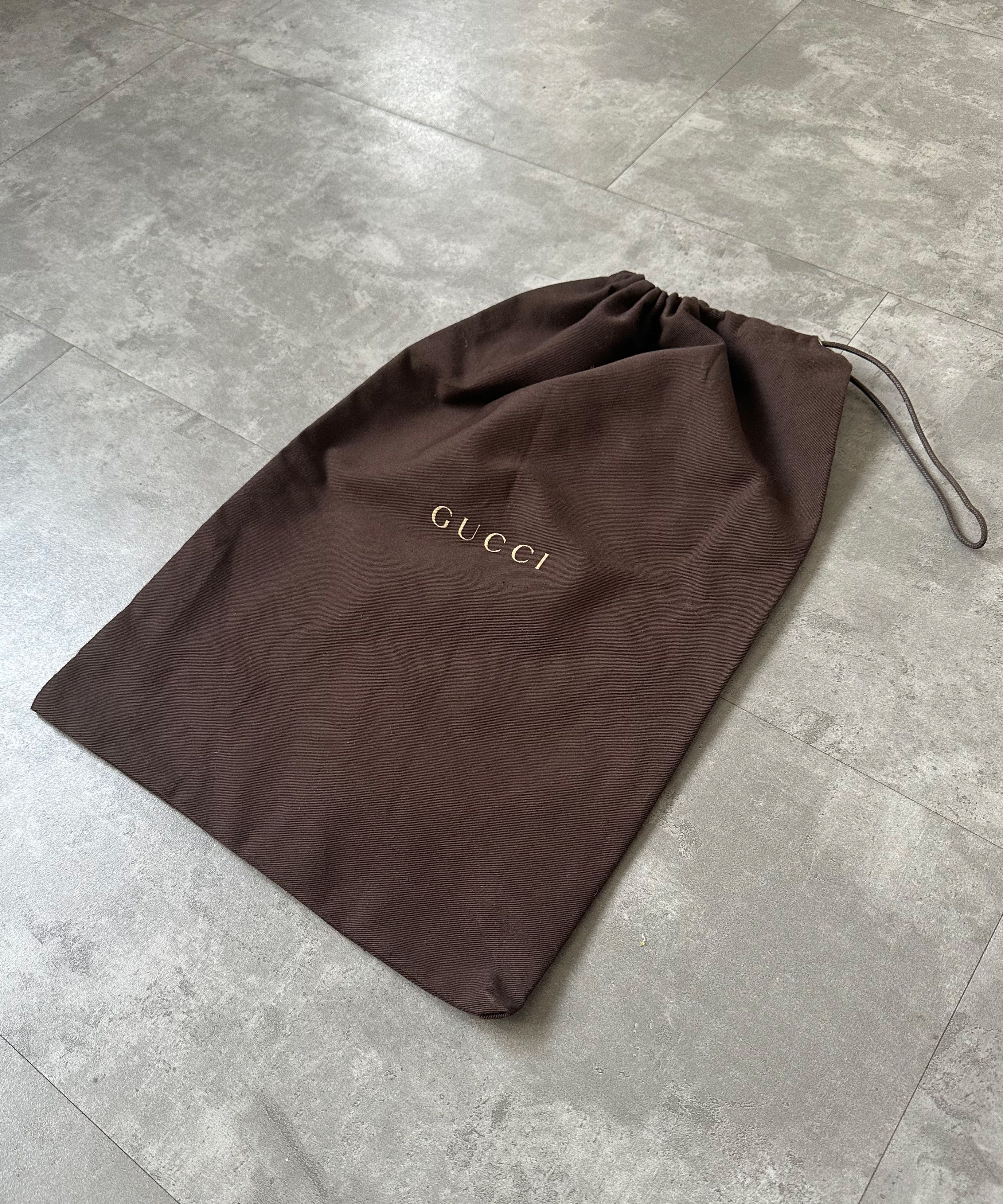 Gucci GUCCI Dust Bag Logo Brown GG Drawstring Size ONE SIZE - 1 Thumbnail