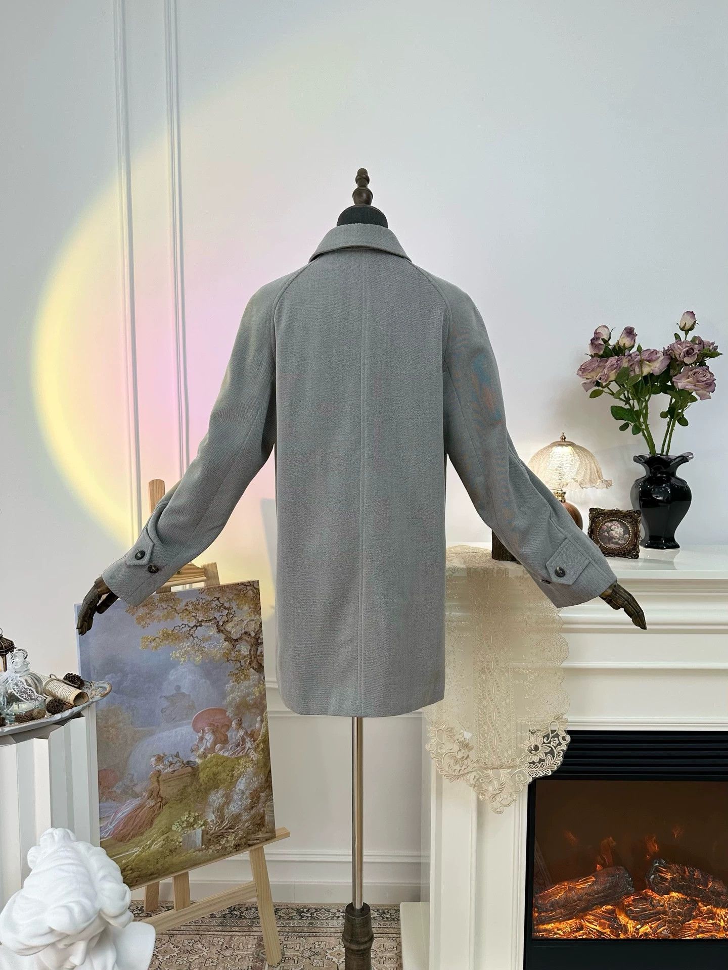 Hermes Hermès Margiela midlength gray coat women's 34 Size XS / US 0-2 / IT 36-38 - 5 Thumbnail