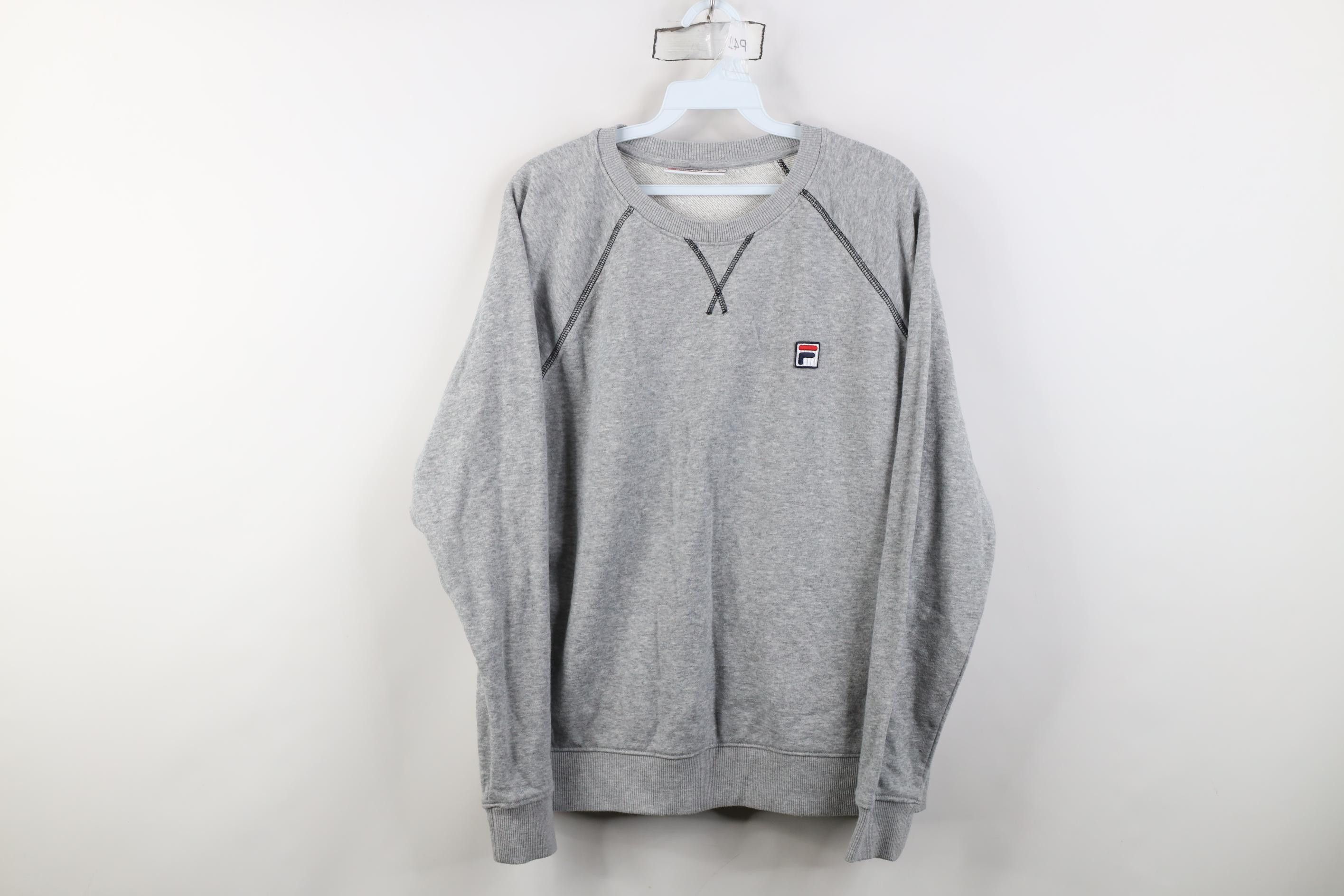 Fila Vintage Y2K FILA Terry Crewneck Sweatshirt Heather Gray Size XL / US 12-14 / IT 48-50 - 1 Thumbnail