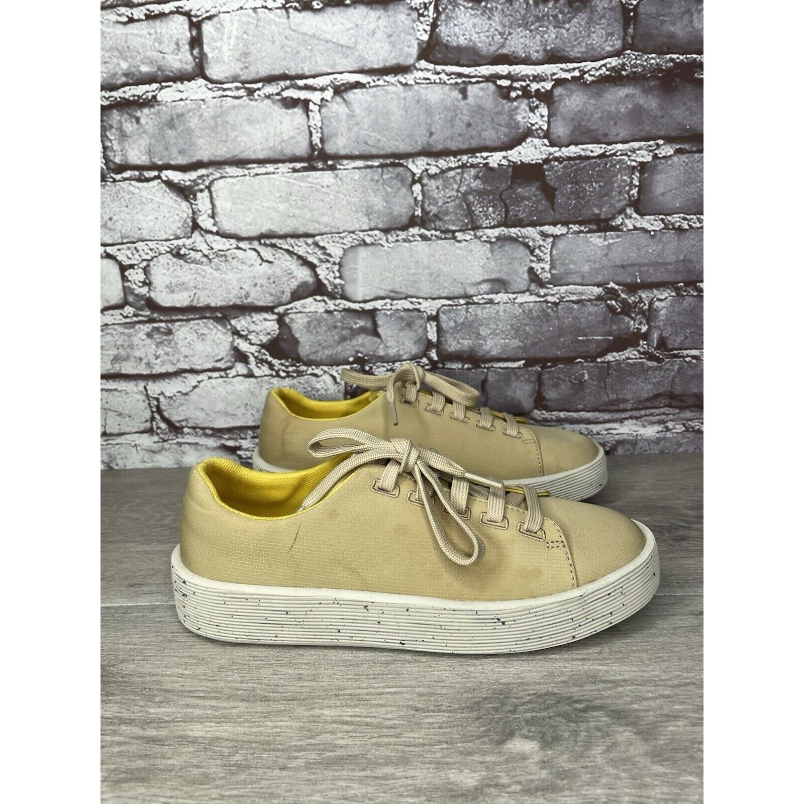 Camper Camper Yellow Leather Casual Lace Up Lightweight Sneakers Wo Size US 6 / IT 36 - 10 Thumbnail