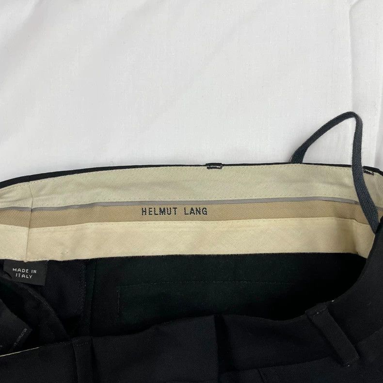 Helmut Lang HELMUT LANG Black suit trousers with a belt Size 27" / US 4 / IT 40 - 9 Thumbnail
