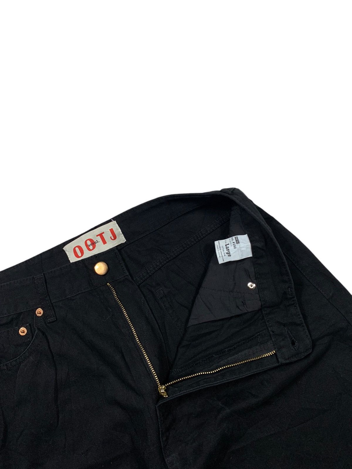 Japanese Brand OOTJ SUPER BLACK BAGGY JEANS PANTS Size US 32 / EU 48 - 4 Thumbnail