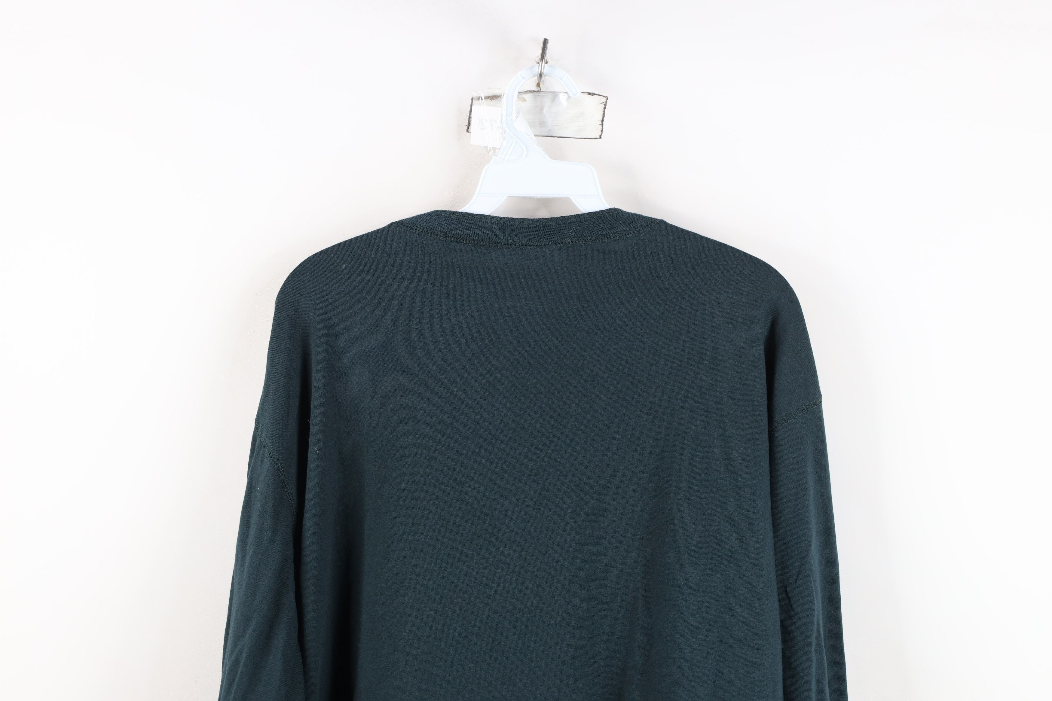 L.L. Bean Vintage 90s LL Bean Long Sleeve Henley T-Shirt Dark Green Size US XL / EU 56 / 4 - 13 Thumbnail