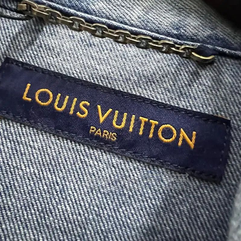 Louis Vuitton Louis Vuitton Men's Blue Long Sleeve Cotton Shirt . Size US M / EU 48-50 / 2 - 2 Thumbnail
