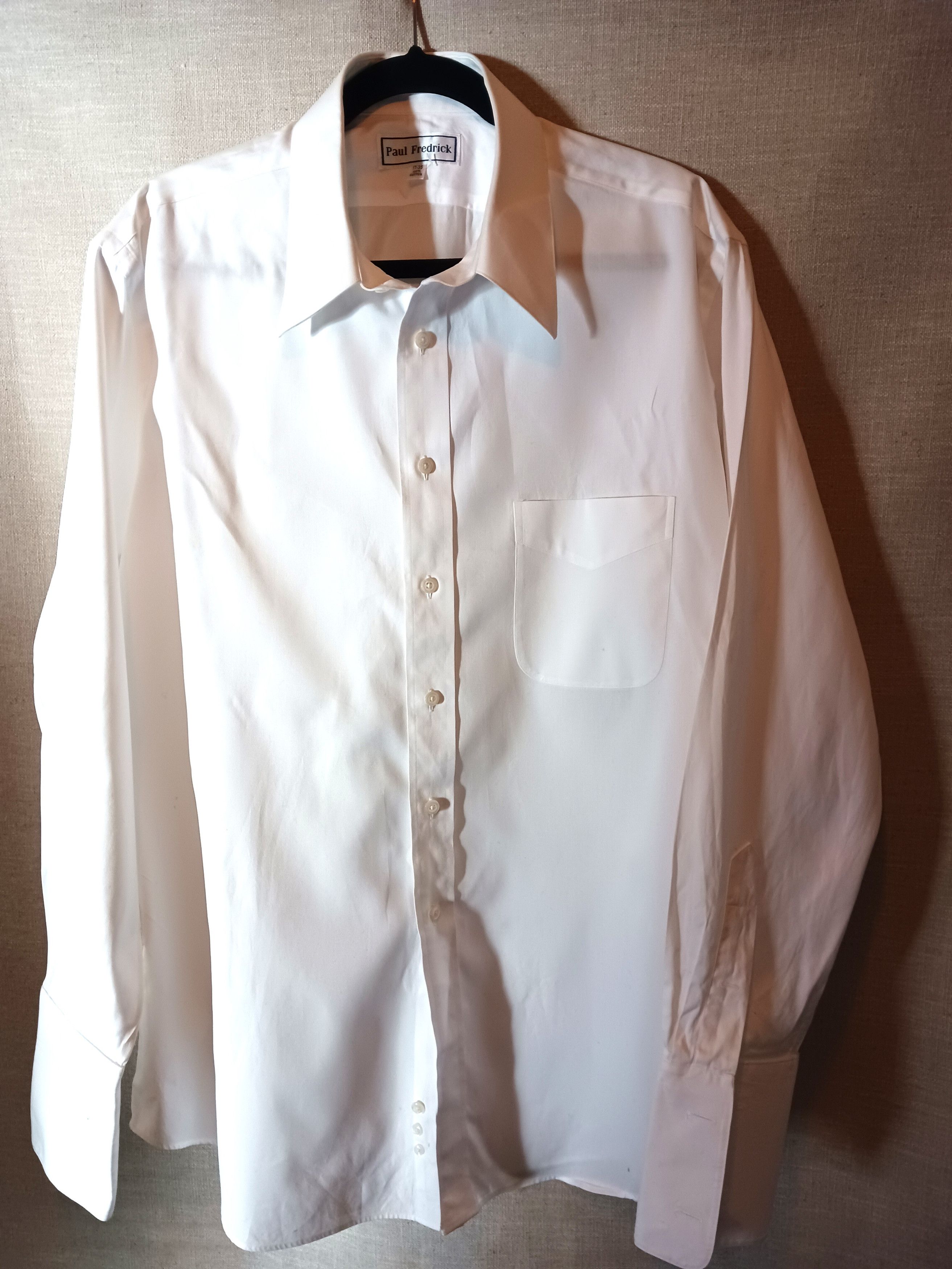 Paul Fredrick 100% Cotton White Dress Shirt Size US XXL / EU 58 / 5 - 1 Thumbnail
